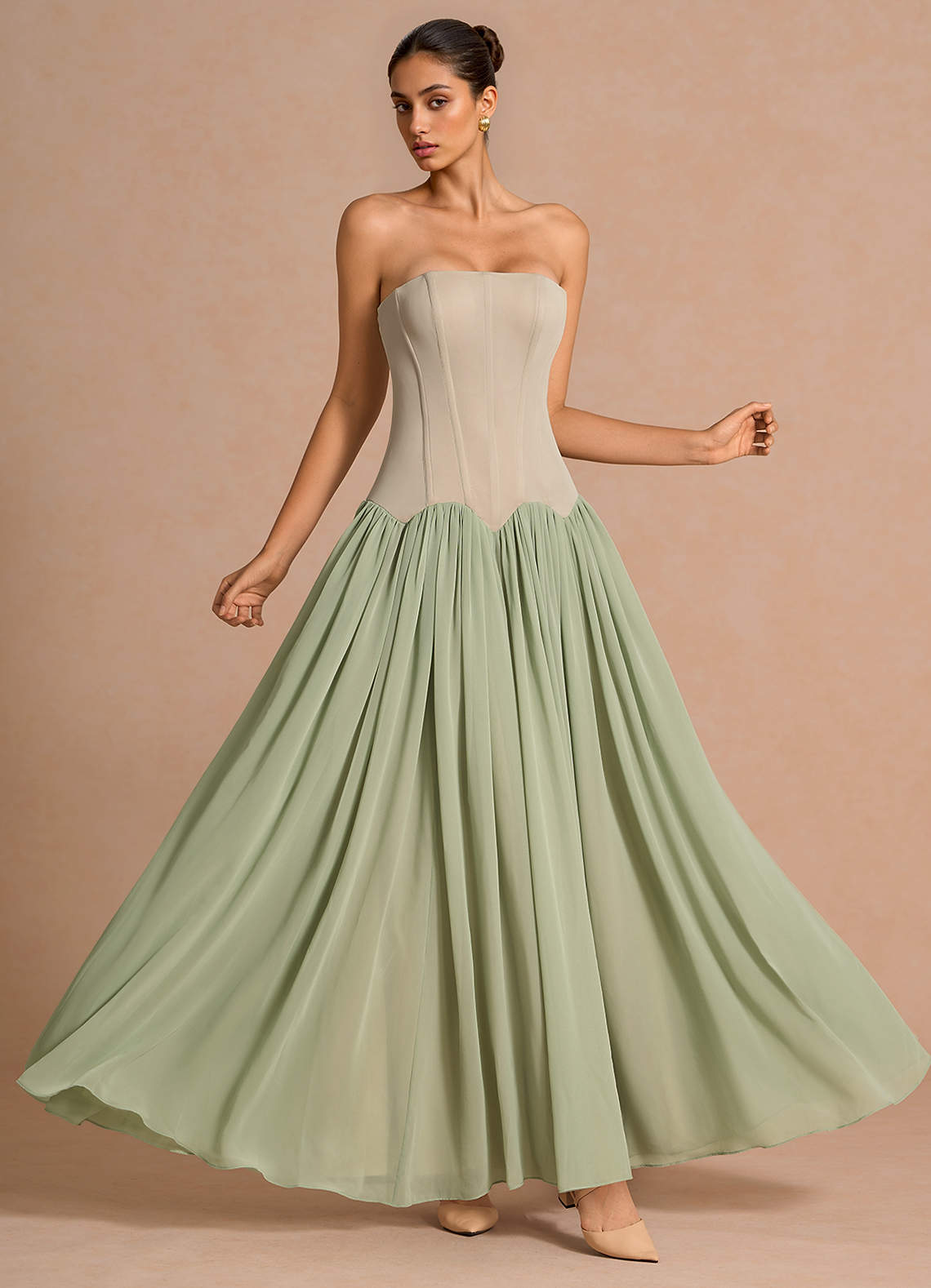 ice green dress Satin Bridesmaid Dress Prom Dress Light Blue XL Dillon Ice Blue by Grace Loves Lace