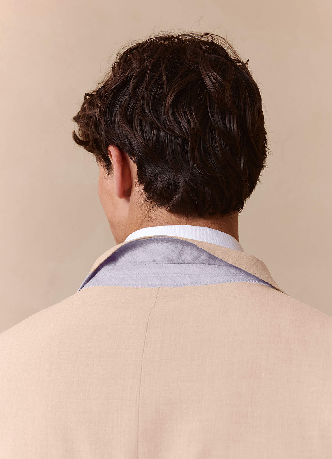 front Savile Tan Wool Blend Suit