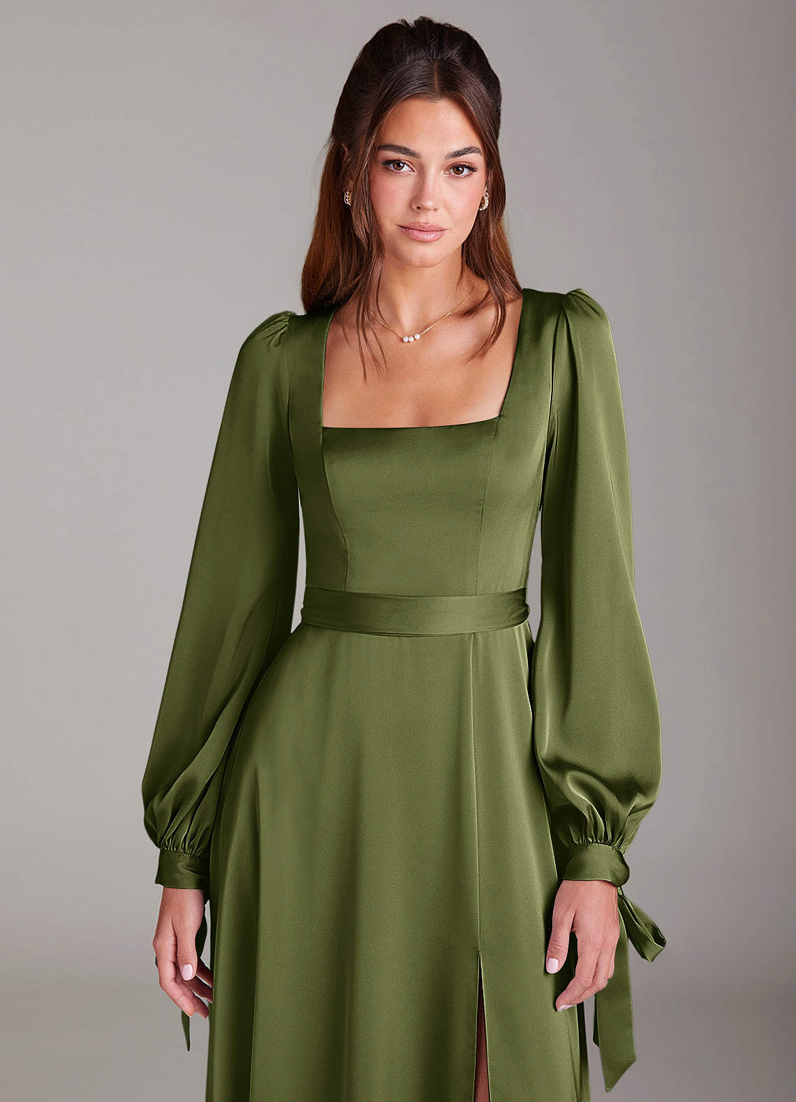 Leonia Olive Maxi Dress image5