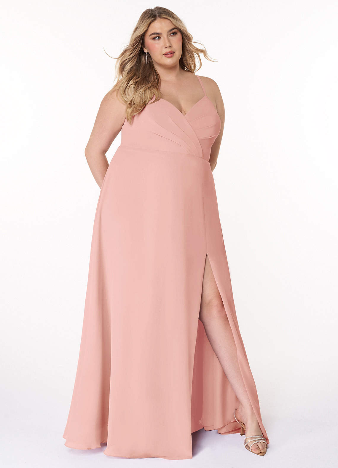 blush pink plus size bridesmaid dresses Blush pink women bridesmaid dresses long sleeve handmade flowers bridesmaid party dress