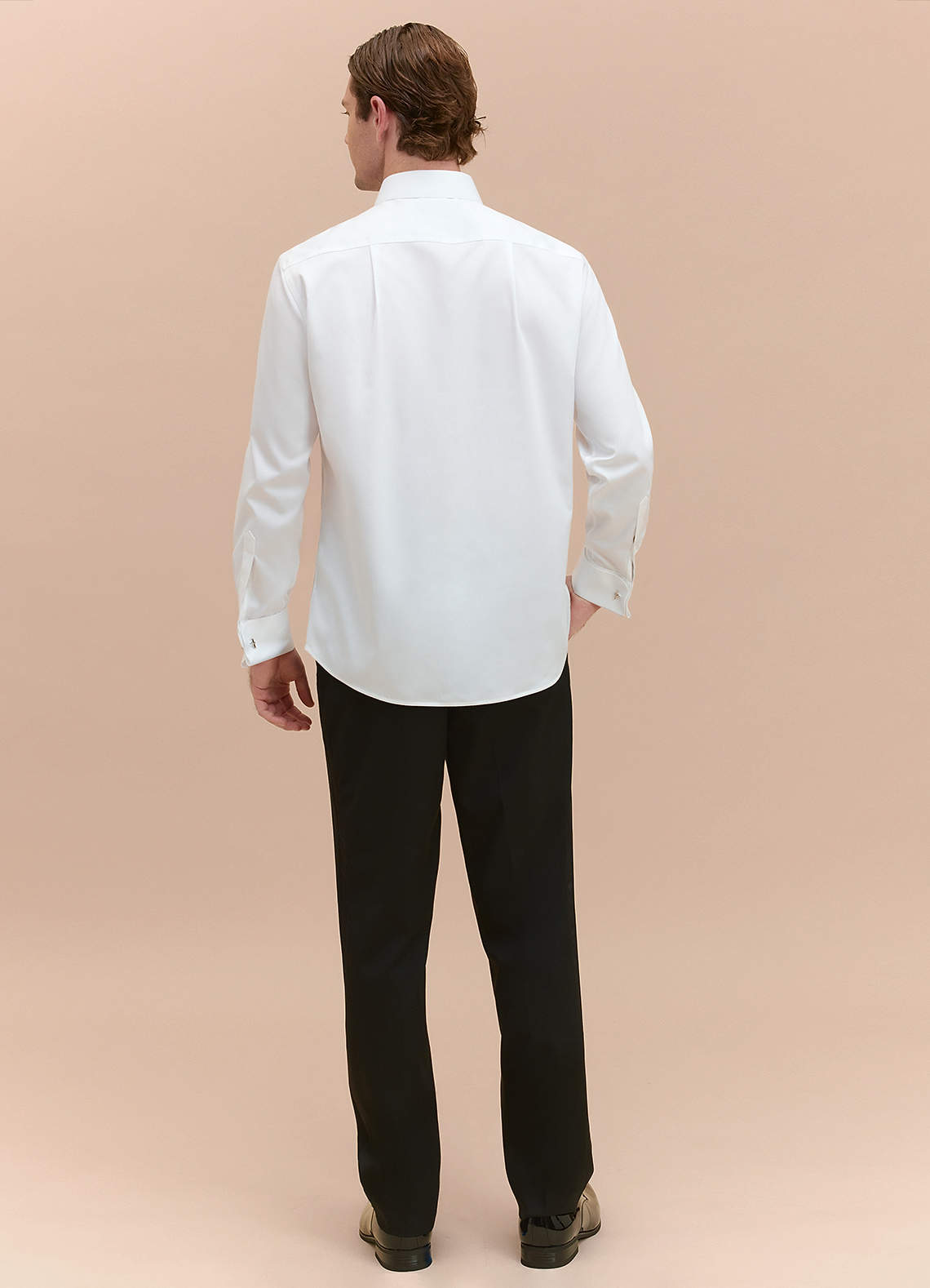 front Richard White Tuxedo Shirt
