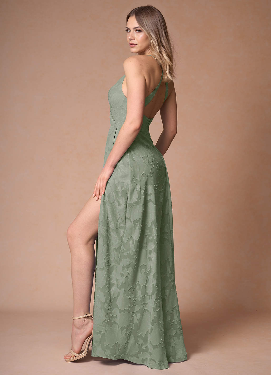 Rosalind Black Open Back Dress image1