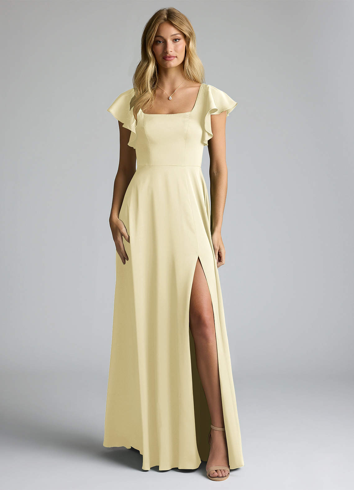 short lemon bridesmaid dresses Short Organza Bridesmaid Dresses Sweetheart Ruffles – Lisposa main image 0