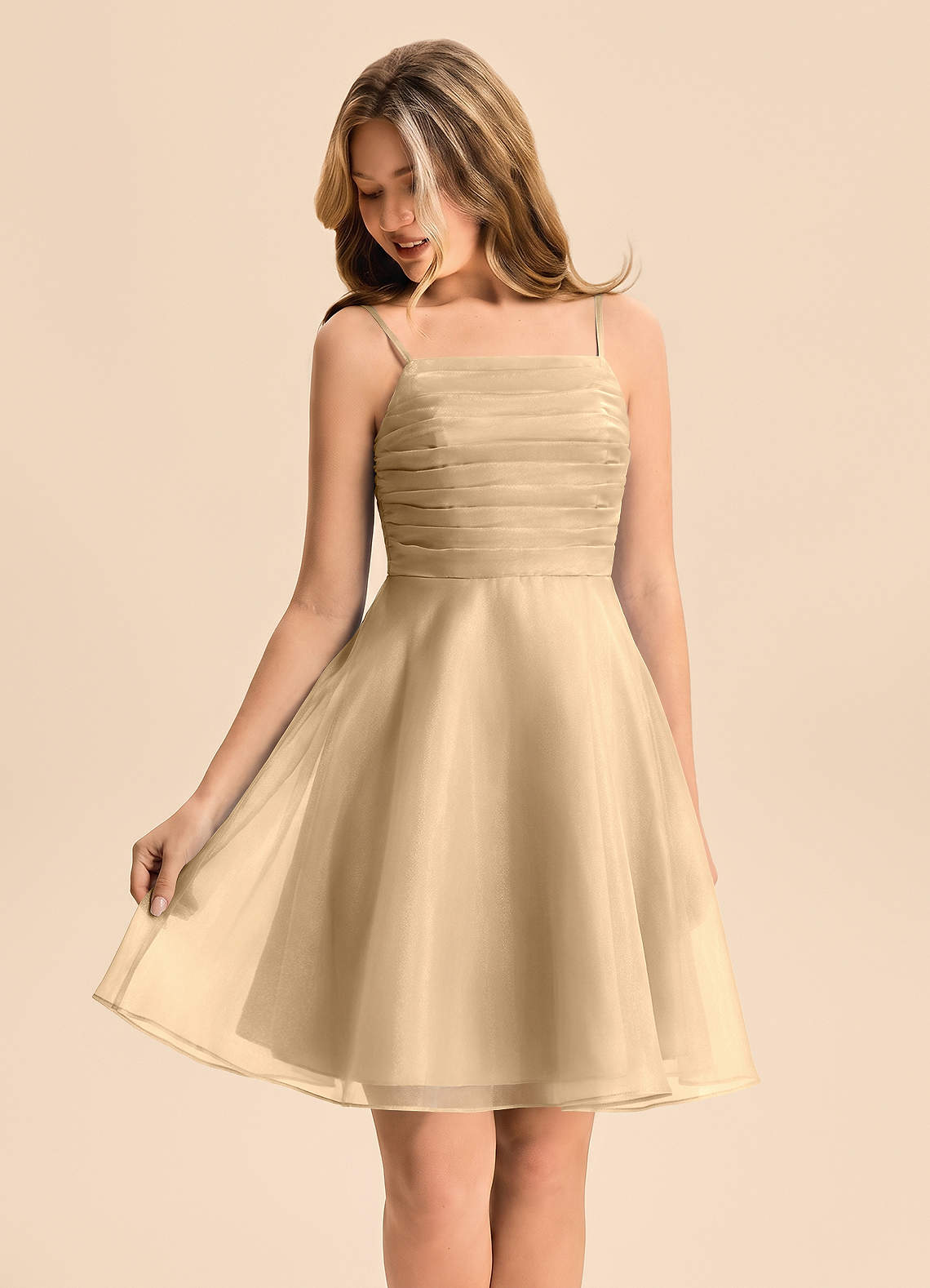front Azazie Miko Junior Formal Dress