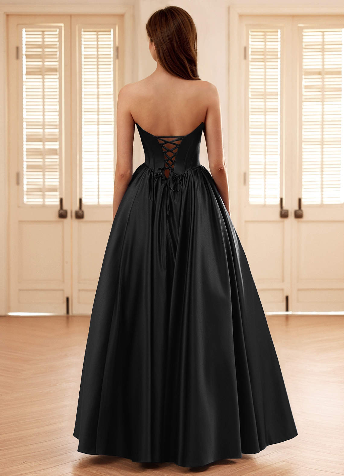 bhldn seraphina sweetheart corset stretch satin maxi dress Bhldn Seraphina Sweetheart Corset Maxi Dress In Chocolate - 30% Off