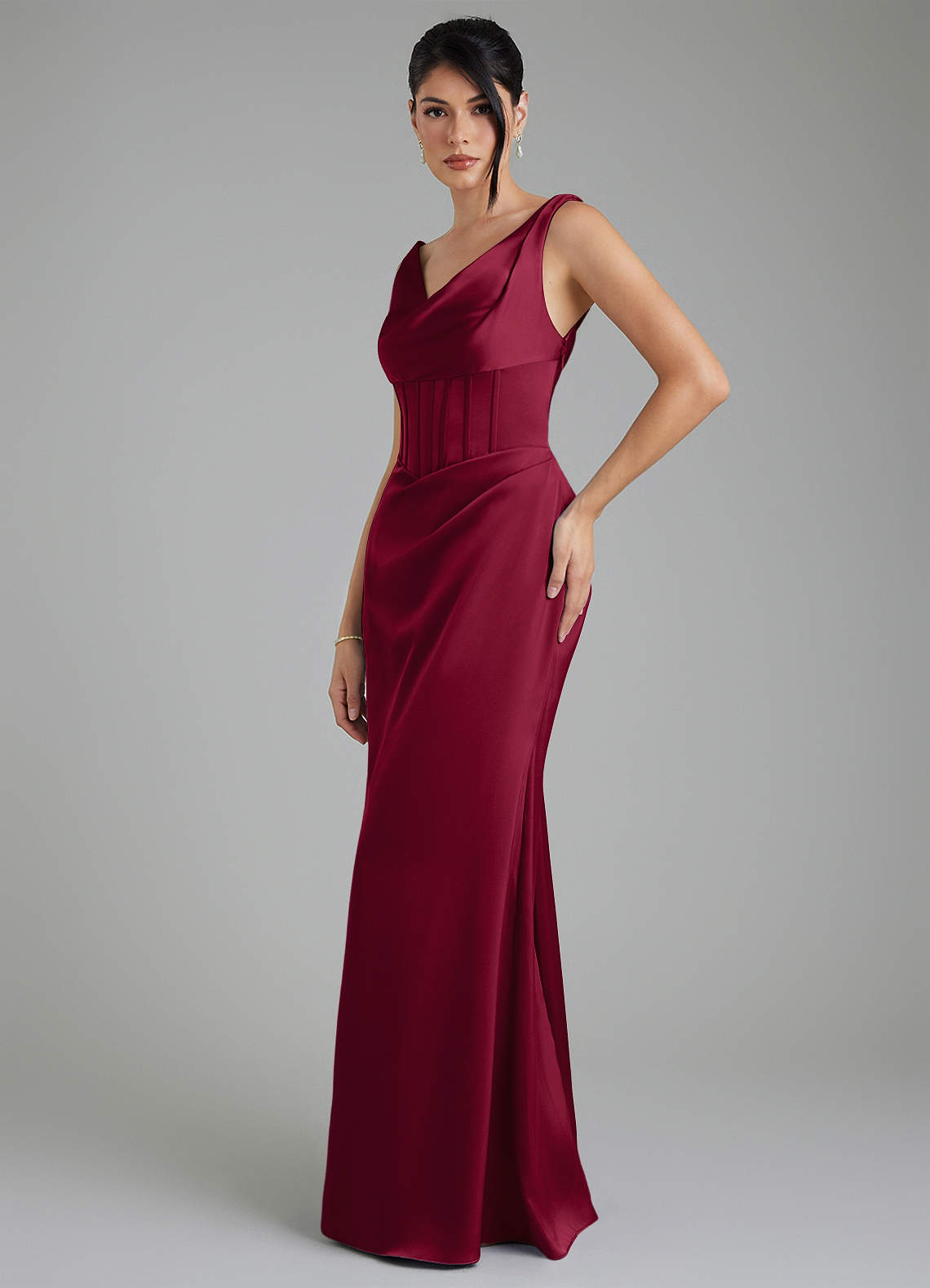 burgundy and gray bridesmaid dresses Amy Dress Birdy Grey Dress in Burgundy
