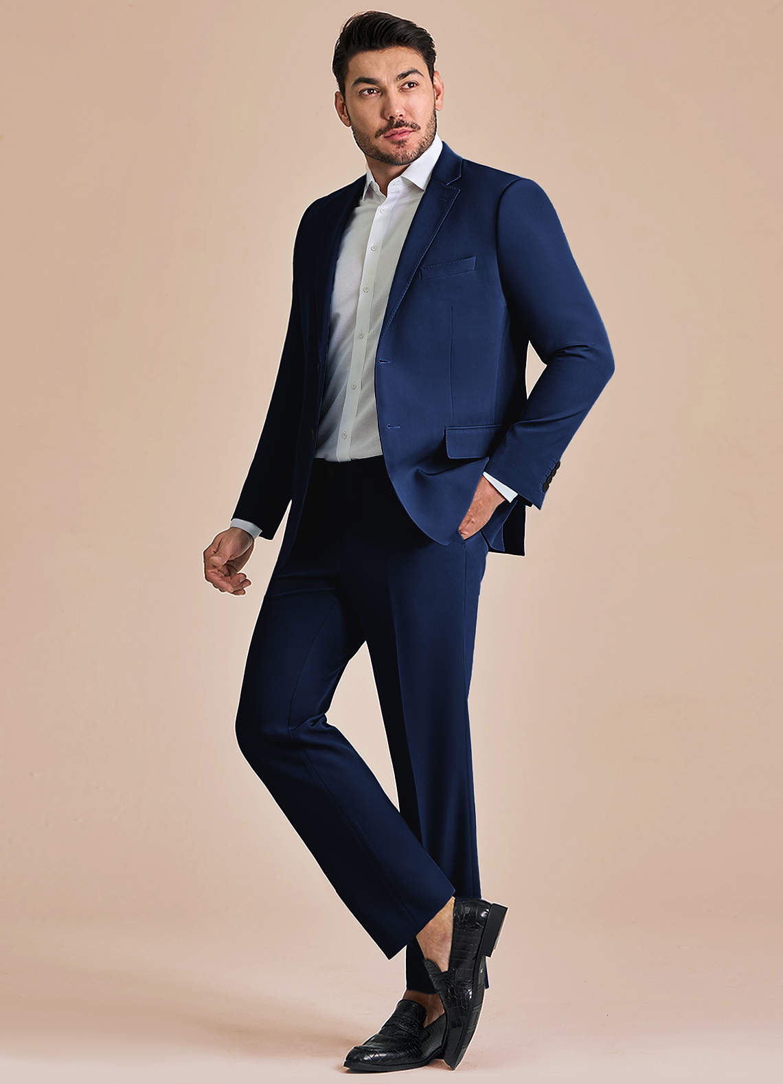 front James Azul Traje