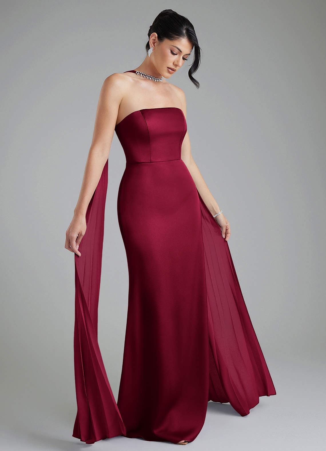 tyler satin dress Azazie Tyler