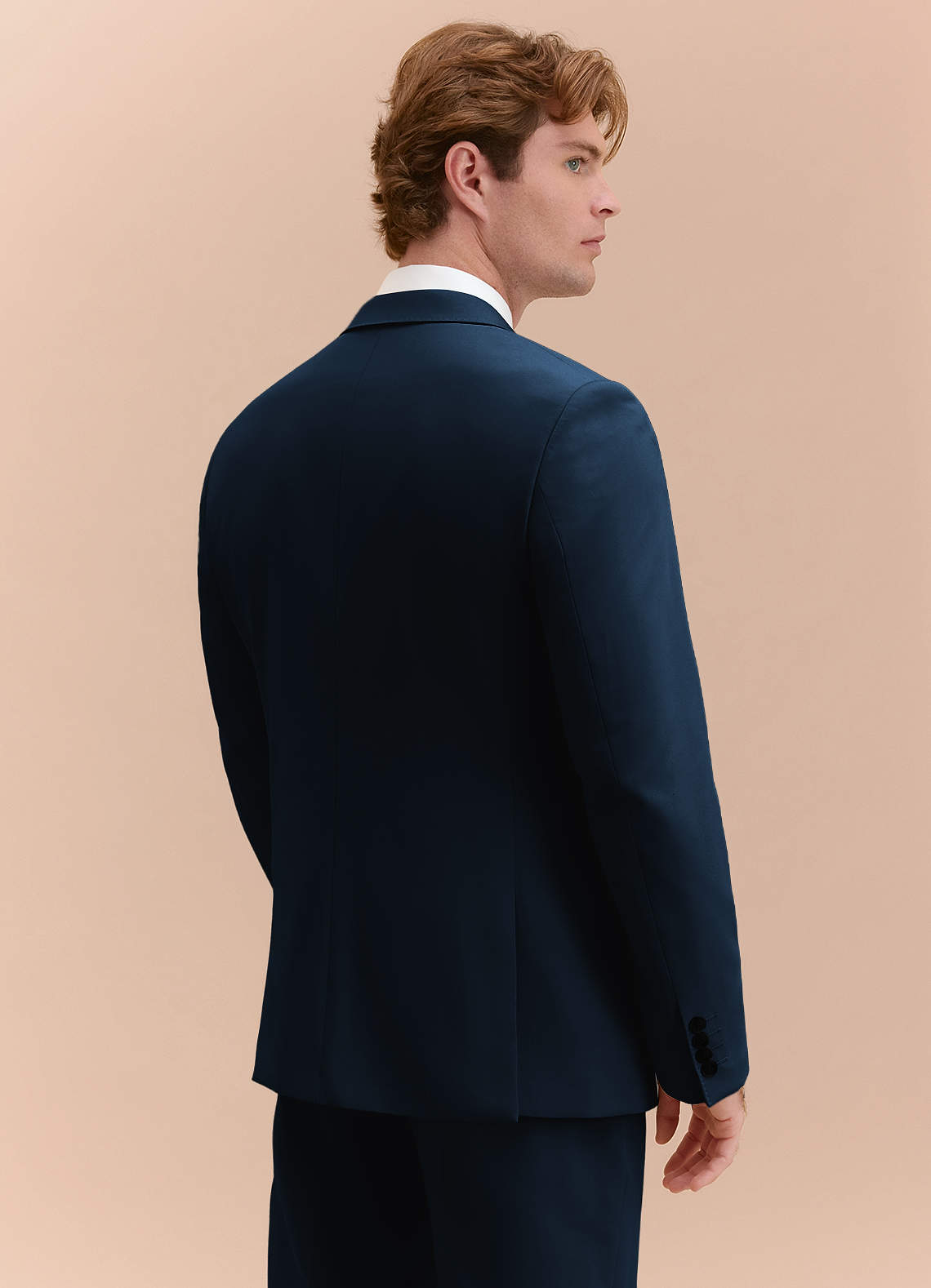 front William Navy Blue Comfort Blend 3-piece suit