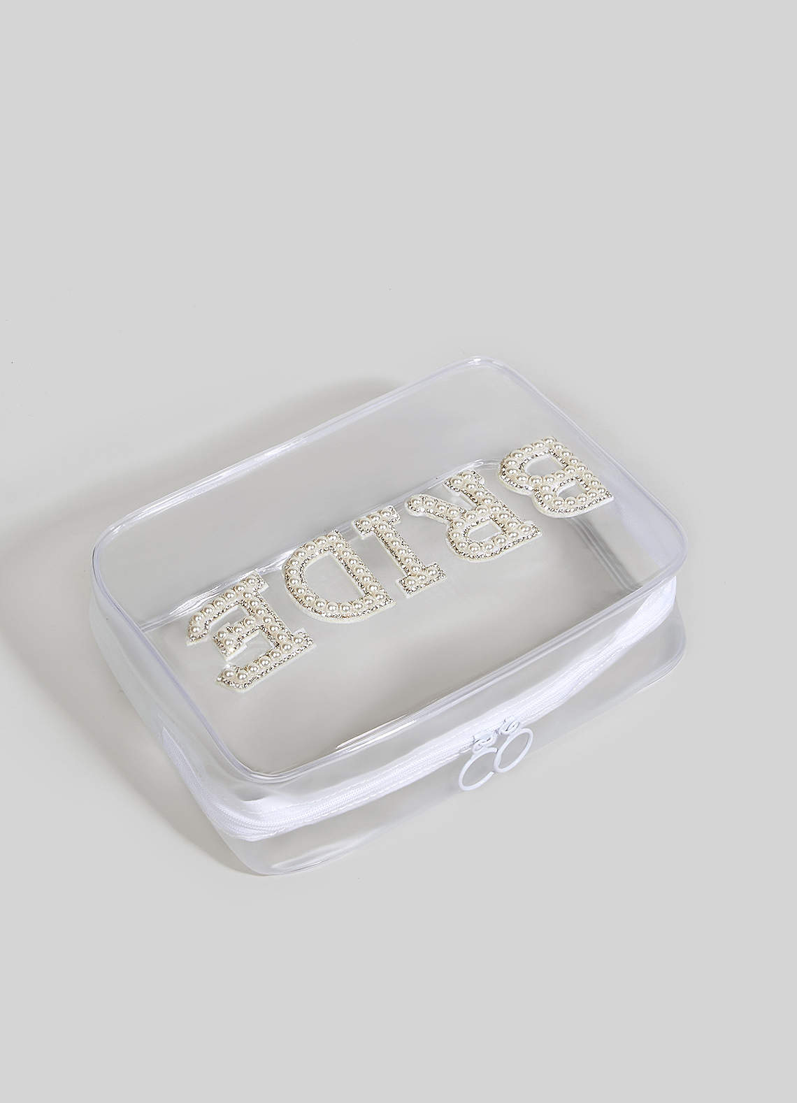 front Bride Clear Makeup Bag