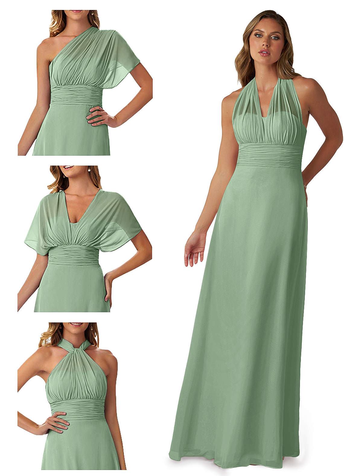 Azazie Fifi Matcha Bridesmaid Dresses | Azazie