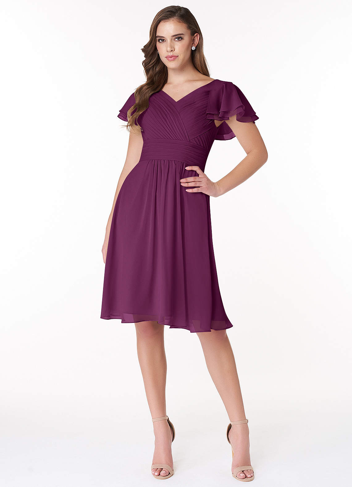 Azazie Hadley Ready to Ship Neptune Modest Bridesmaid Dresses Azazie