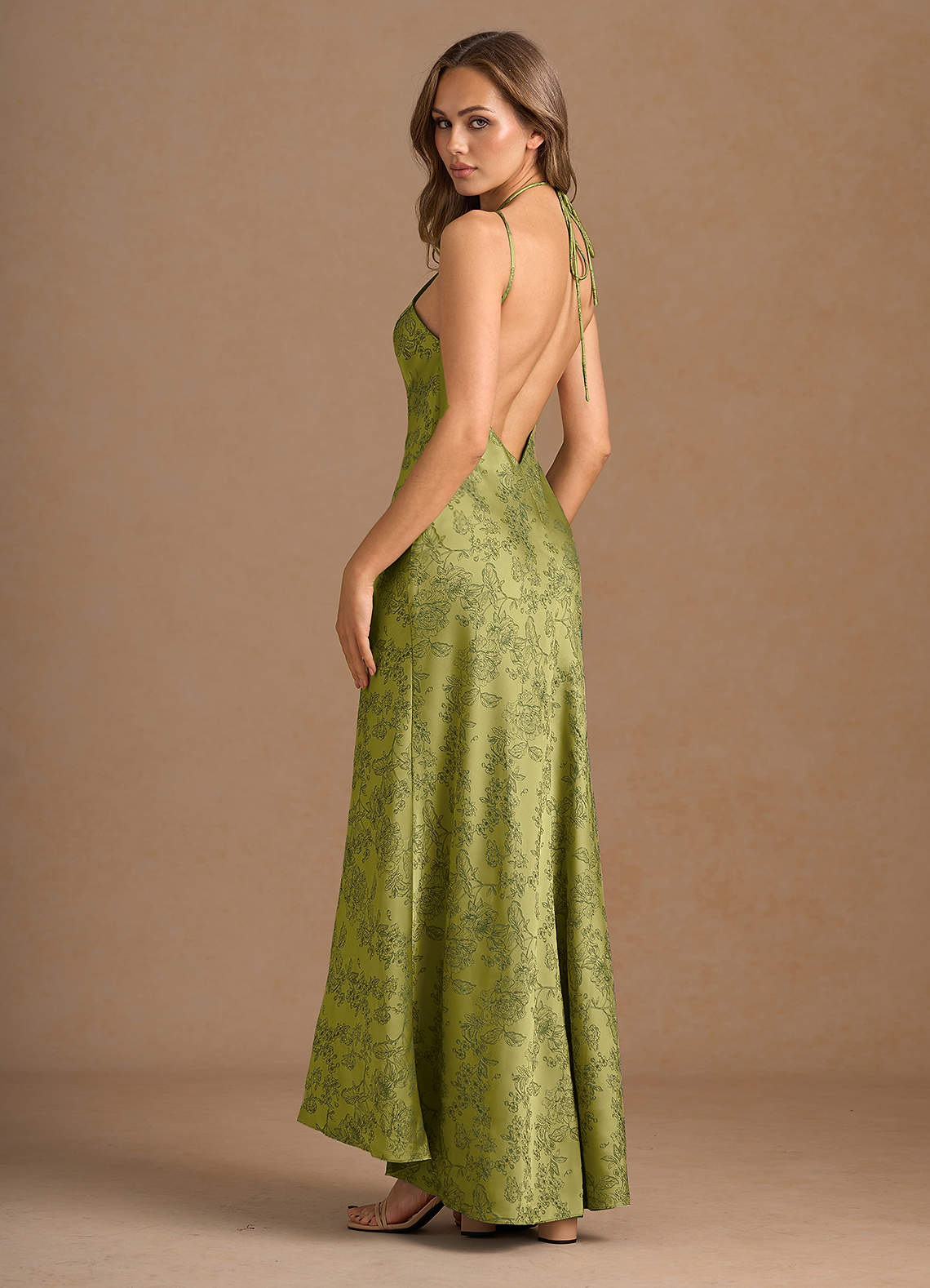Floriane Moss Navy Maxi Dress