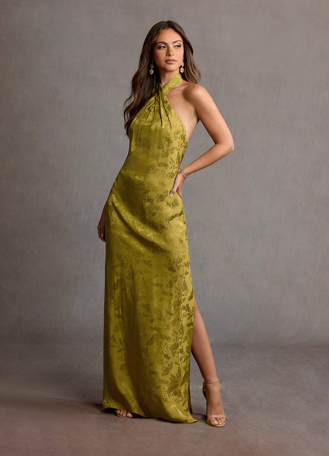 Vestido Mostaza Largo Hayden image1