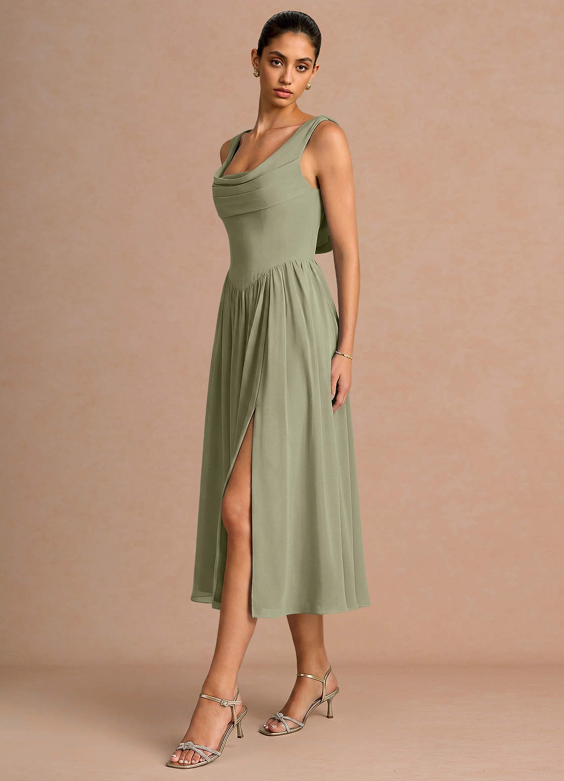 pistachio midi dress Tuckernuck Pistachio Dupioni Helene Midi Dress Pistachio / 14