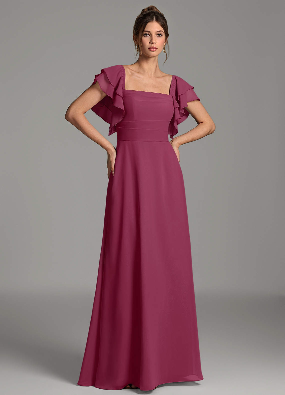 16 candles bridesmaid dress Azazie Dacia Mulberry Chiffon Dresses sixteen candles outfits