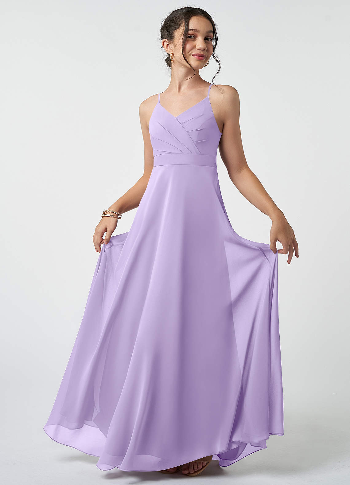 Azazie Avelina Junior Bridesmaid Dress in Lilac | Azazie Azazie Avelina Junior Bridesmaid Dress in Lilac | Azazie