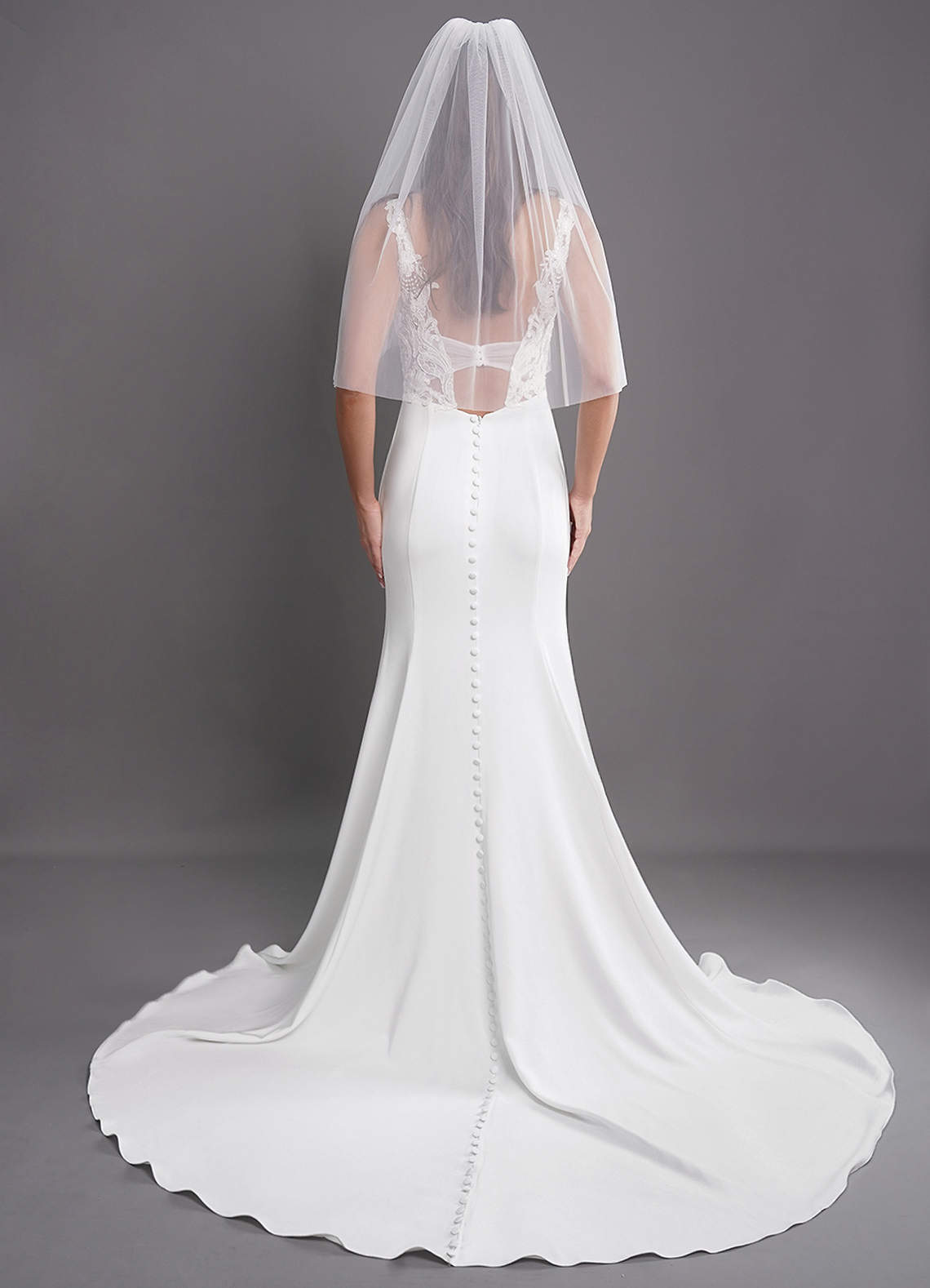 front Talia Elbow Length Veil
