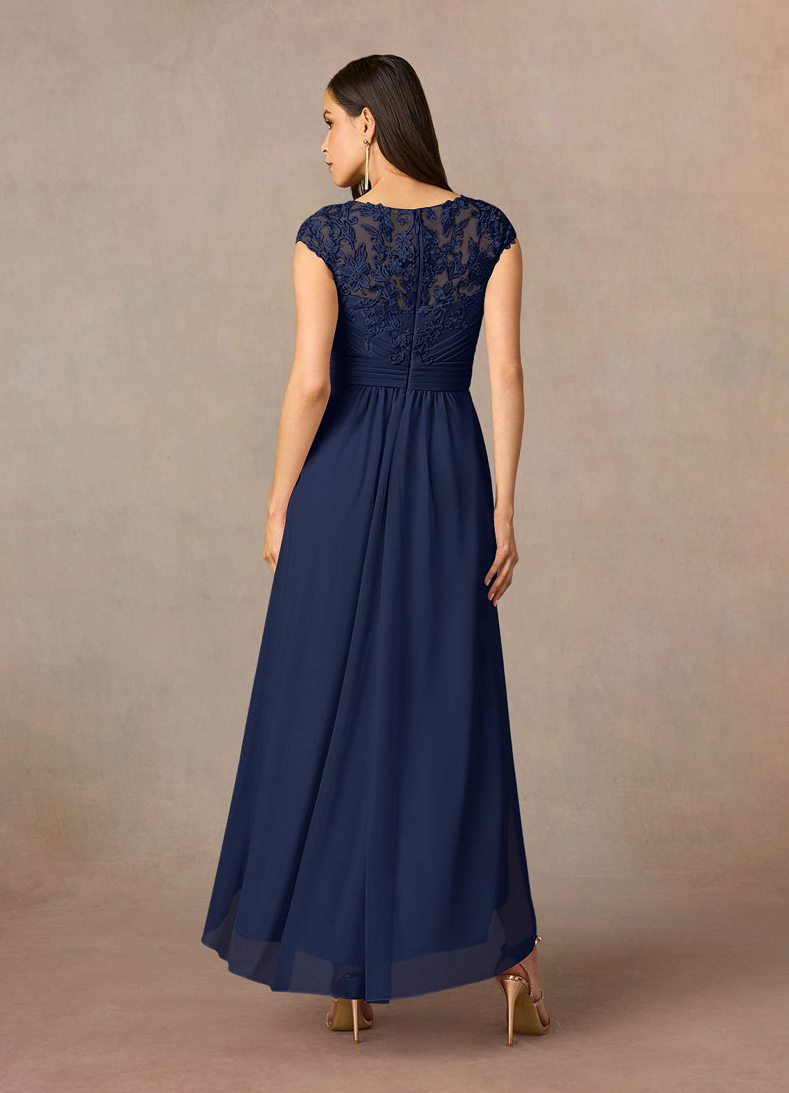 sachin and babi light blue dress Women's Red High-Neck Bell Sleeve Gown - Elegant Formal Evening & Wedding  Guest Maxi Dress