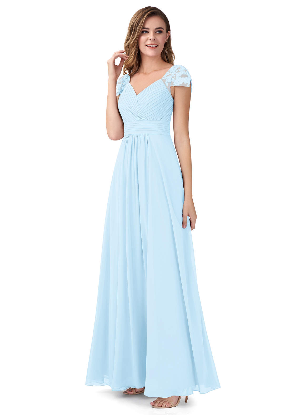 Sky Blue Azazie Adelyn Bridesmaid Dresses | Azazie