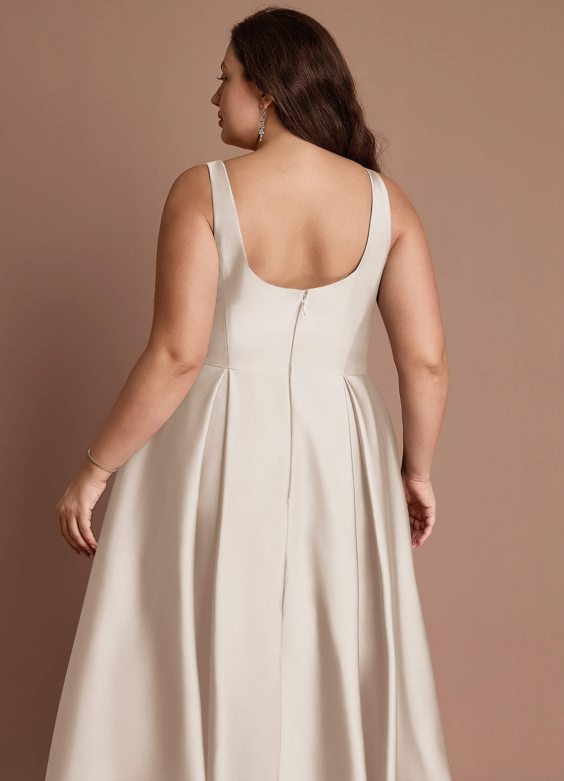 Olivia Cream Pleated Midi Dress image7