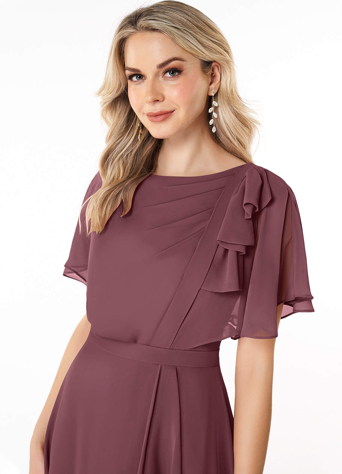 Sangria Azazie Aaliyah Modest Bridesmaid Dresses Azazie