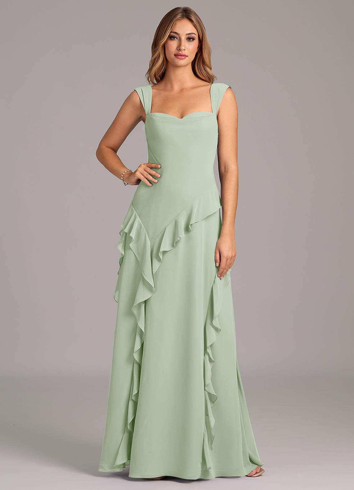 a line sweetheart bridesmaid dress KissProm main image 1