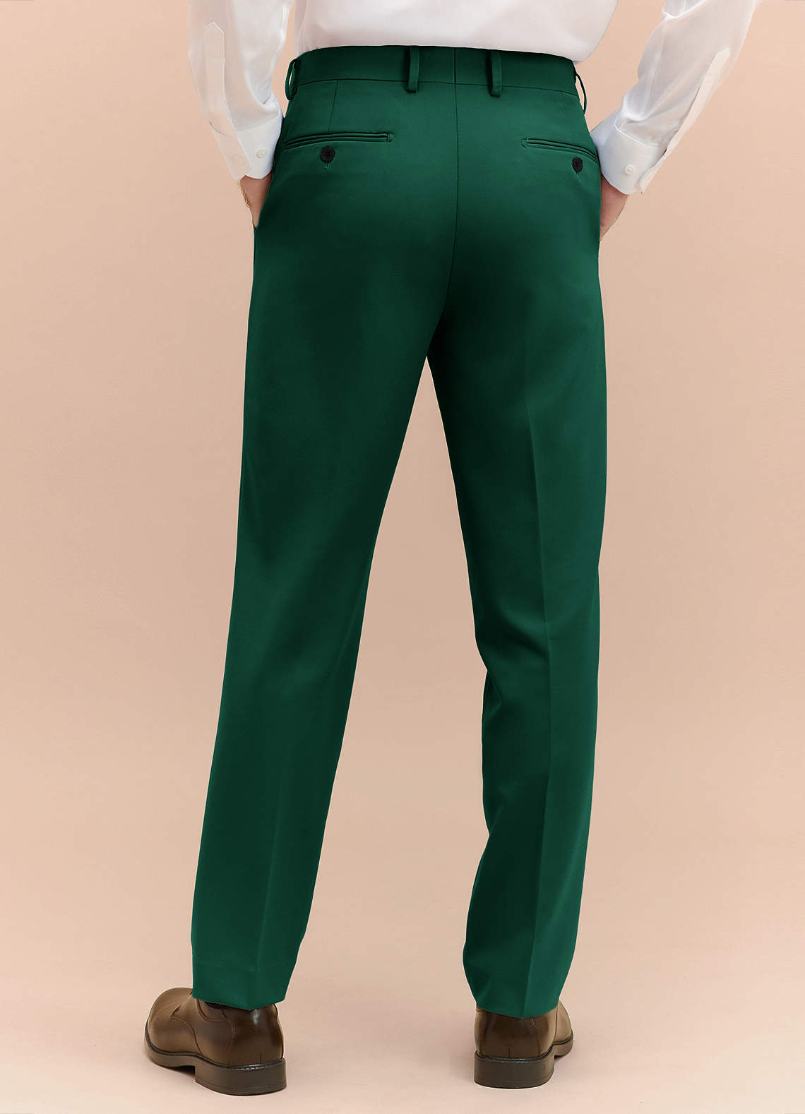 front James Emerald Structured Stretch Dress Pants