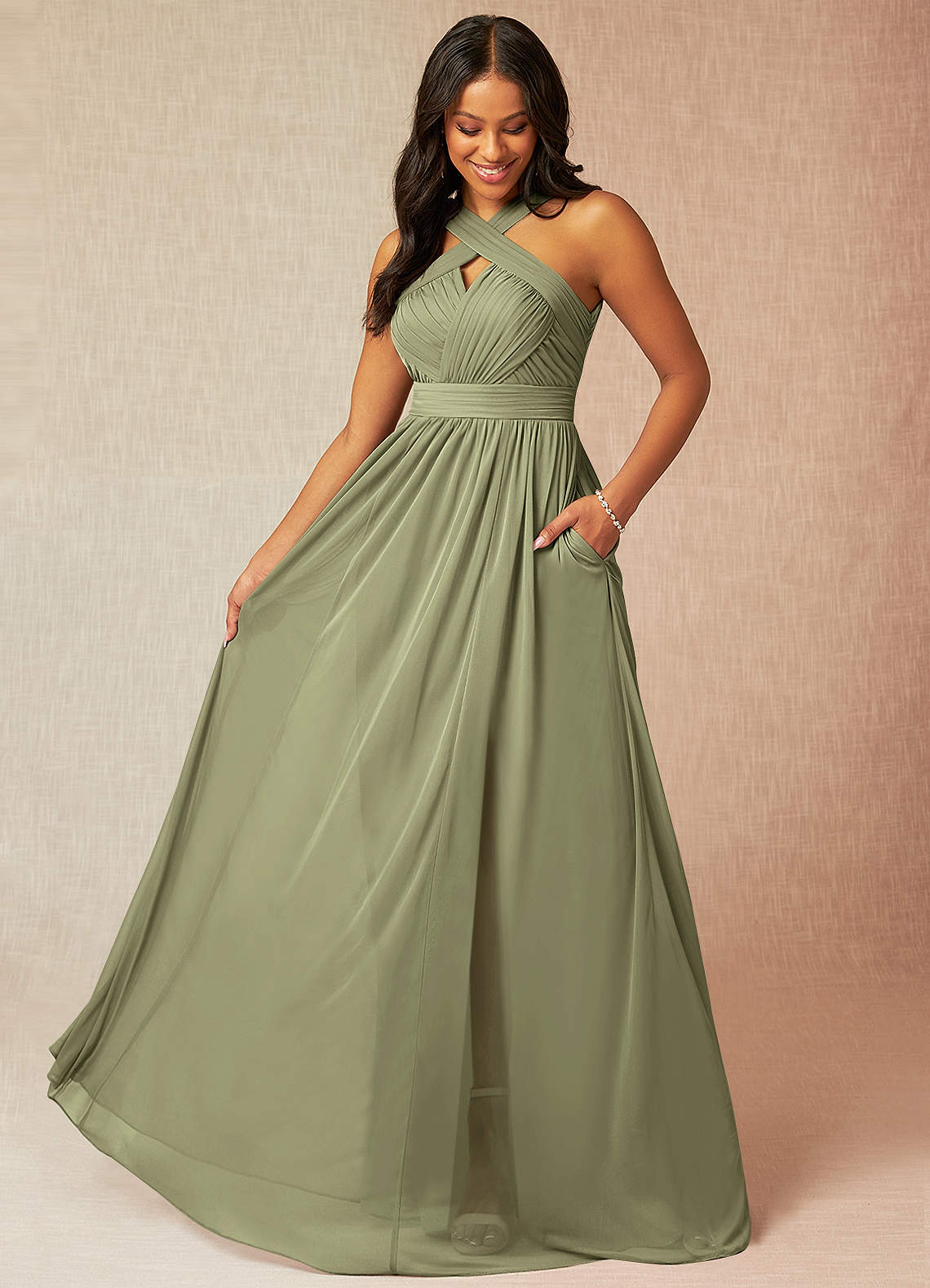 Azazie Hillian Pistachio Bridesmaid Dresses Azazie