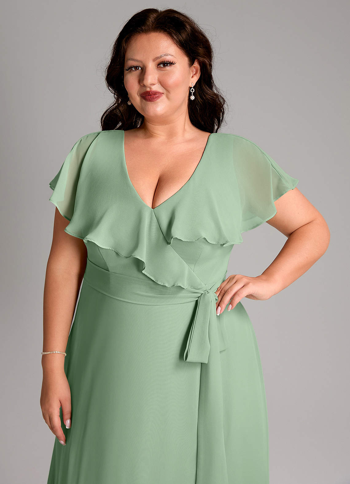 mismatched green bridesmaid dresses Mismatched Emerald Green Chiffon Cheap Bridesmaid Dresses Online, WG63   SposaDresses