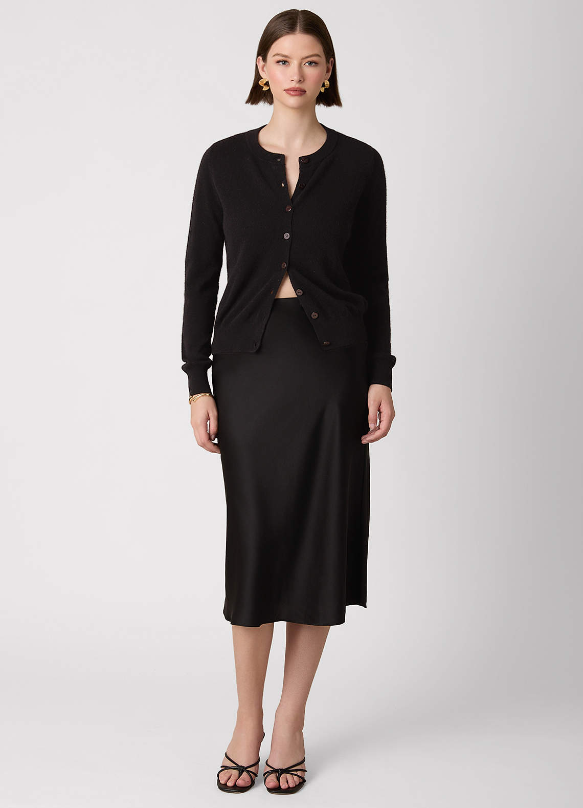 front Cárdigan corto 100% cachemira