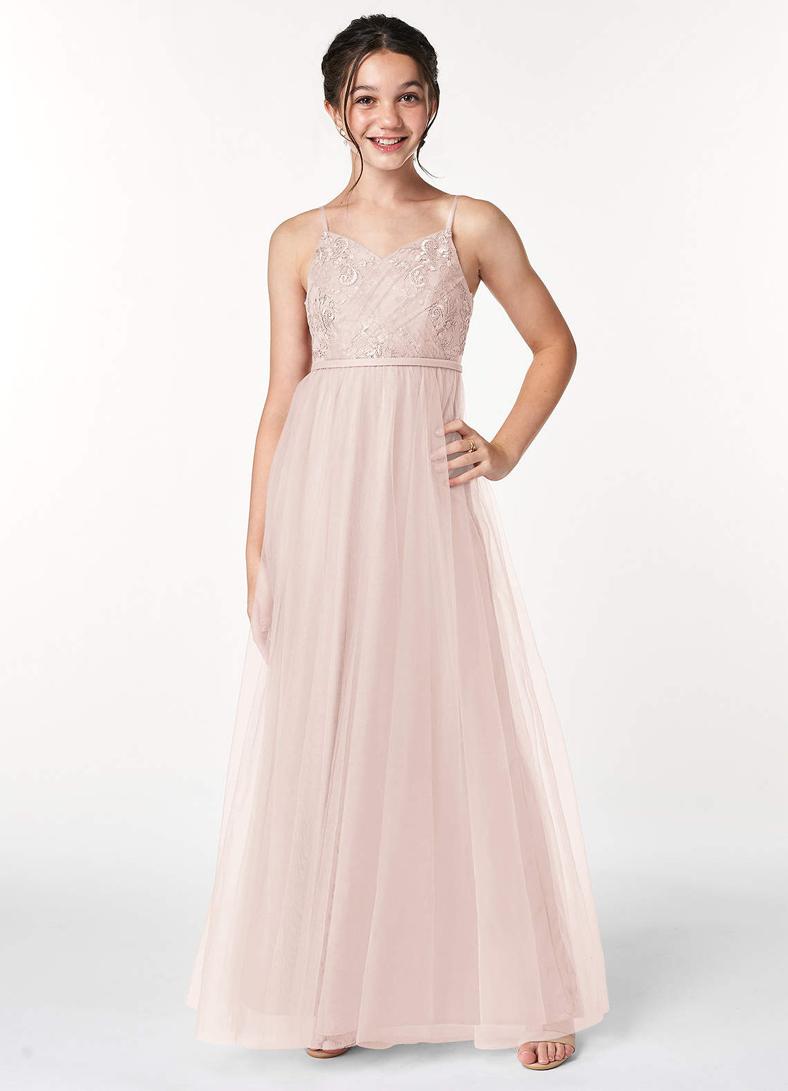 Petal pink junior deals bridesmaid dresses