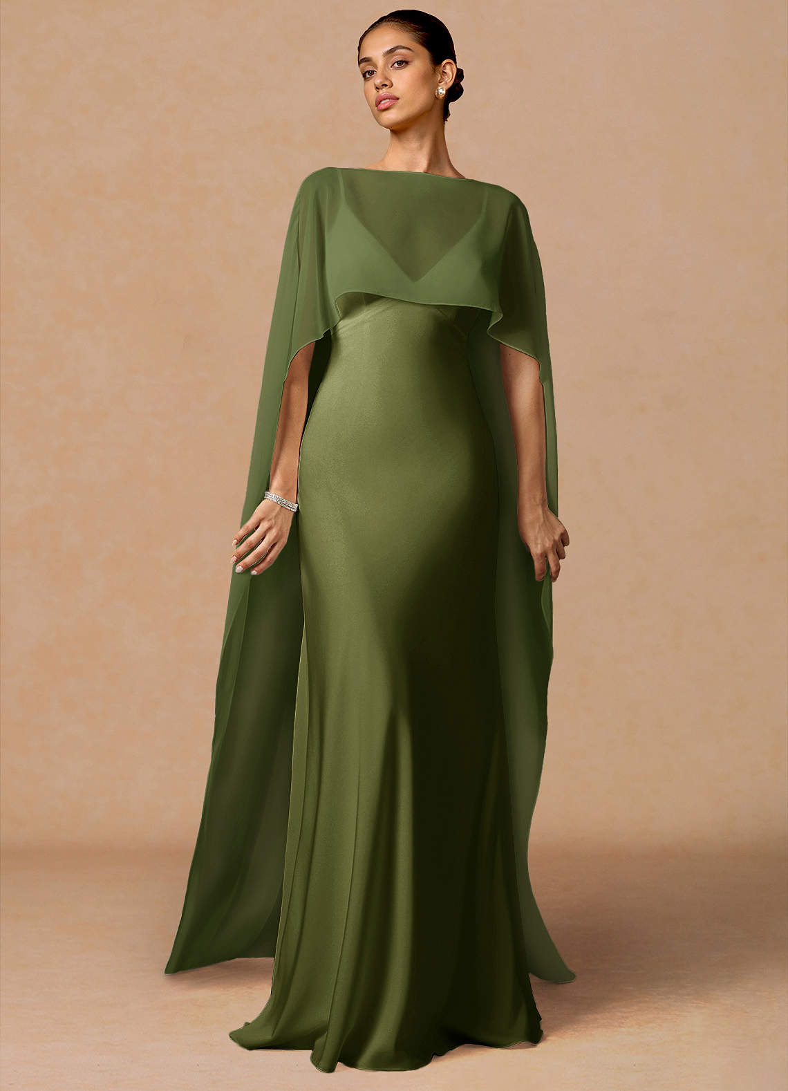 OHGA EMPIRE DRESS ワンピース　ノースリーブ　カーキ系 中古・古着通販】OHGA (オオガ) EMPIRE DRESS 黄緑 サイズ:s