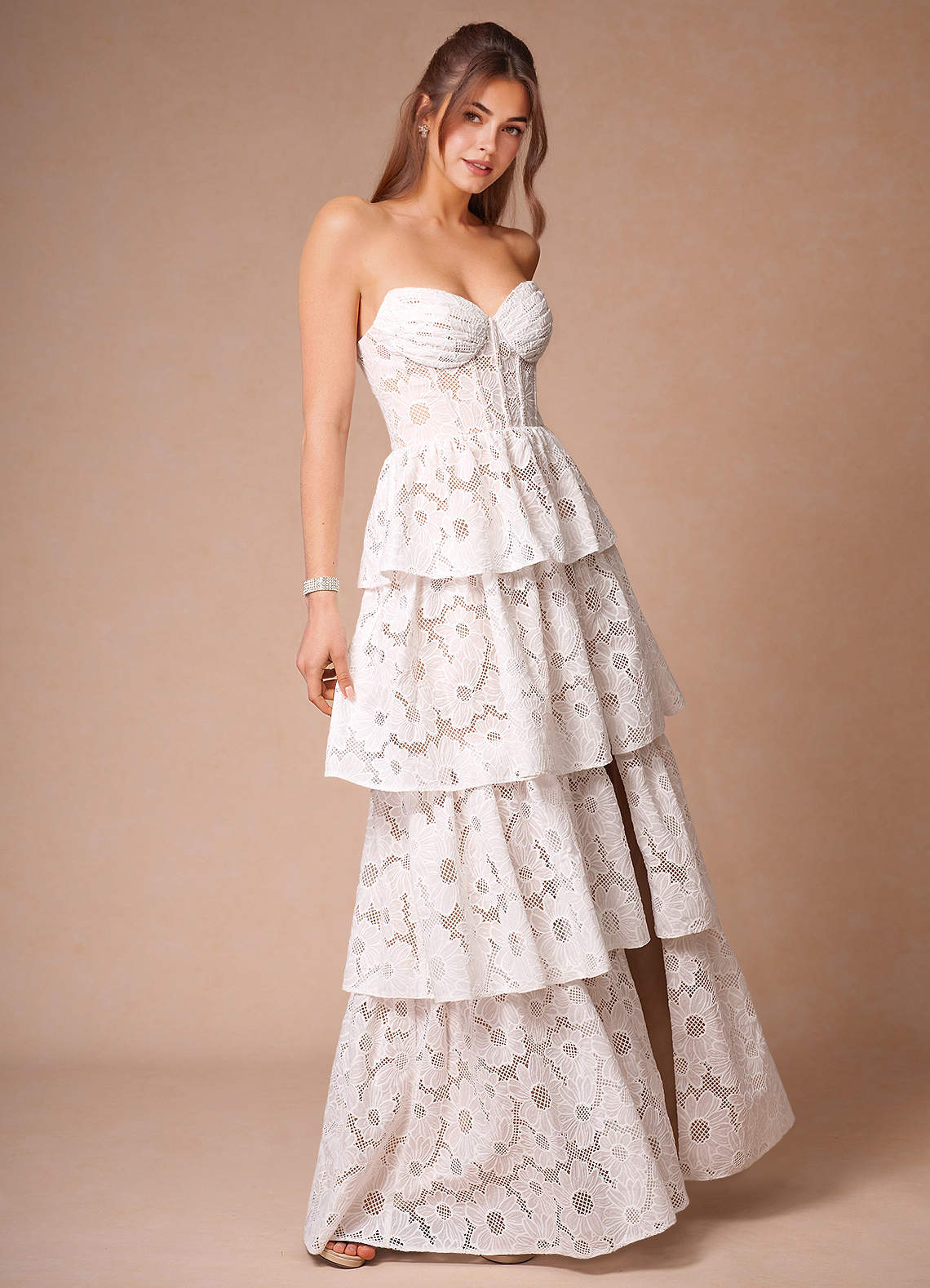 puffy Flare HerPraha 発送3/9 dress shopaleena – Dress Crepe Midi Aline Off-Shoulder White Off (ivory) ワンピース