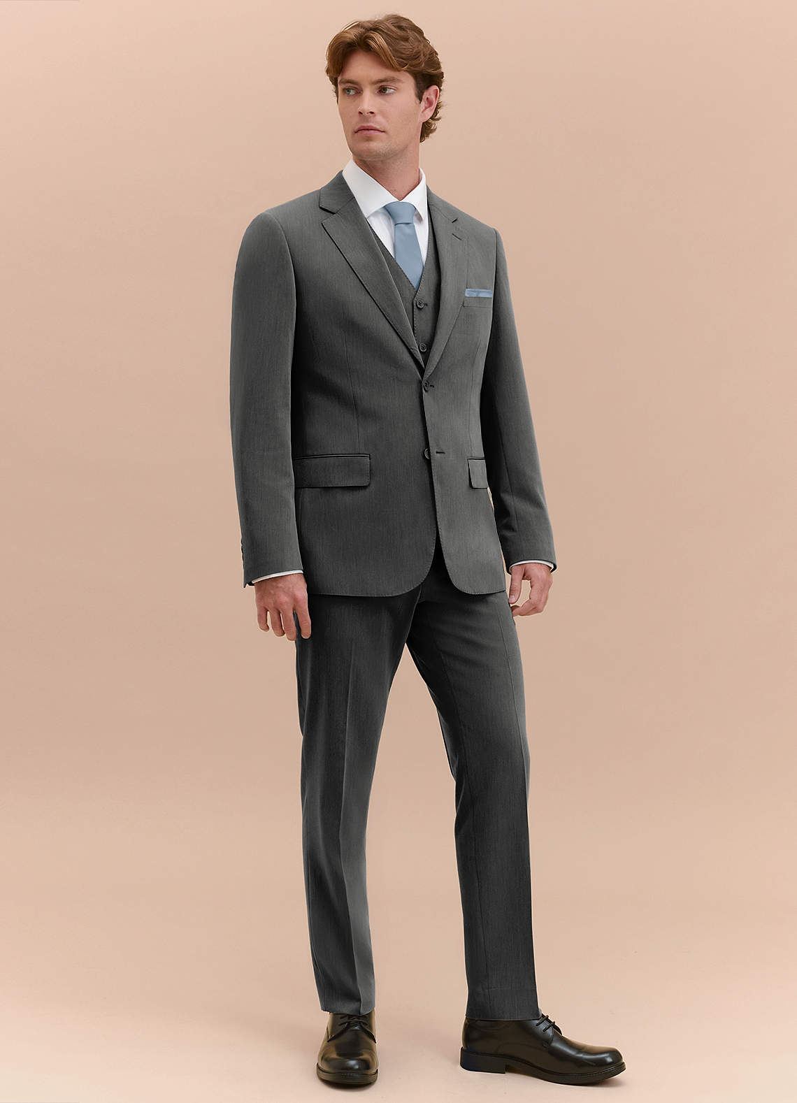 William Charcoal Comfort Blend 3-piece suit | Suit Sets |Azazie