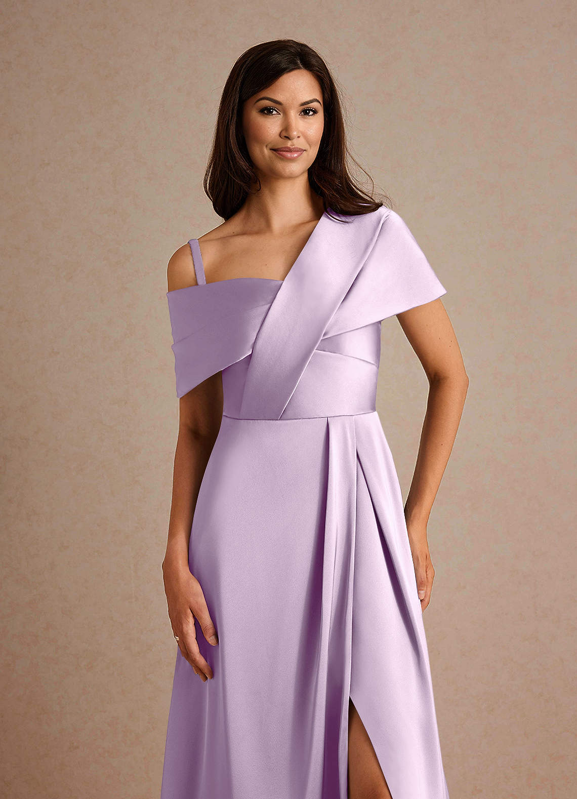 lilac satin wrap dress Baltic Born Womens Vara Satin Maxi Wrap Dress | Lilac