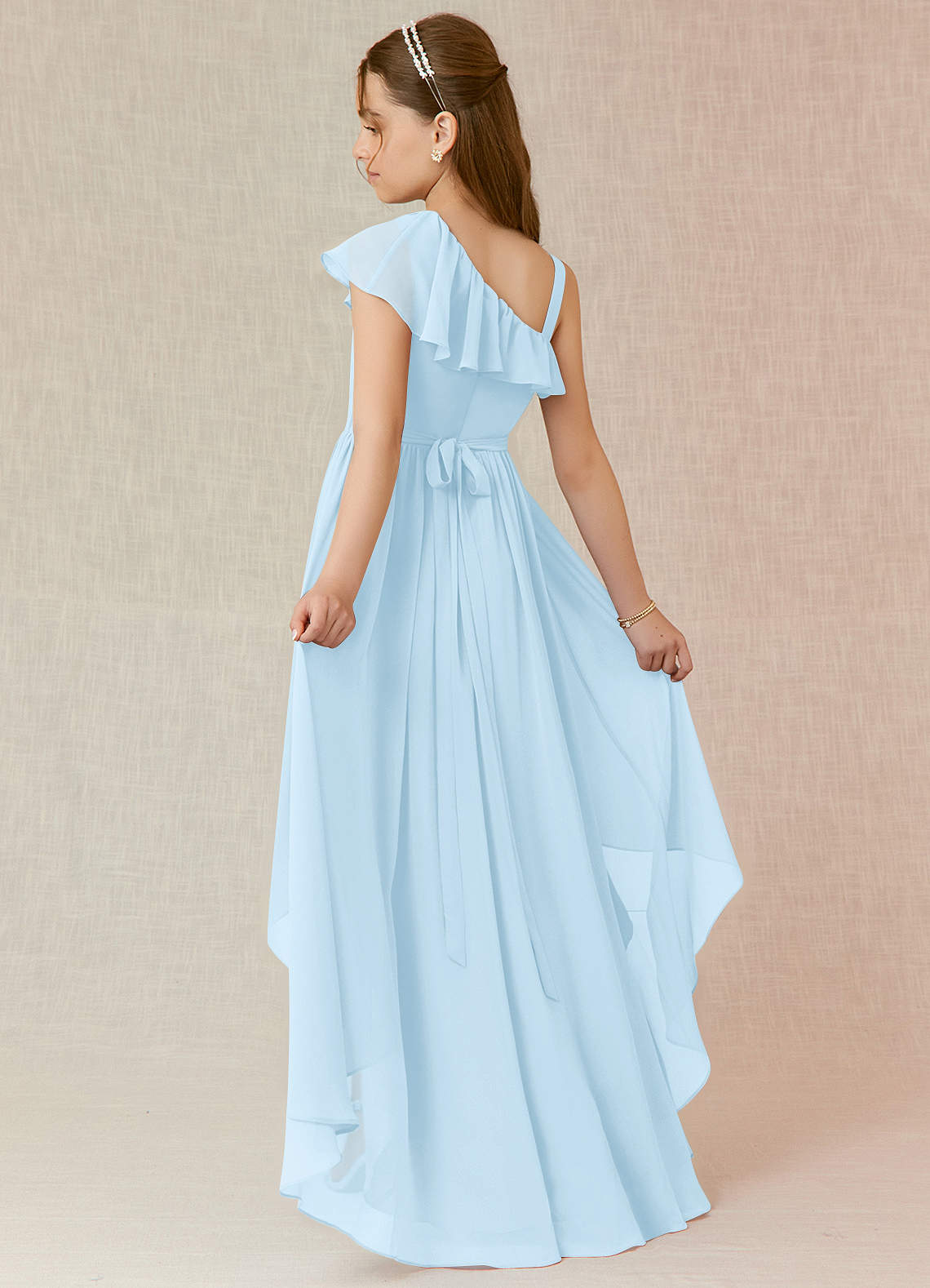 Azazie Mango Junior Ready to Ship Bridesmaid Dress in Sky Blue | Azazie