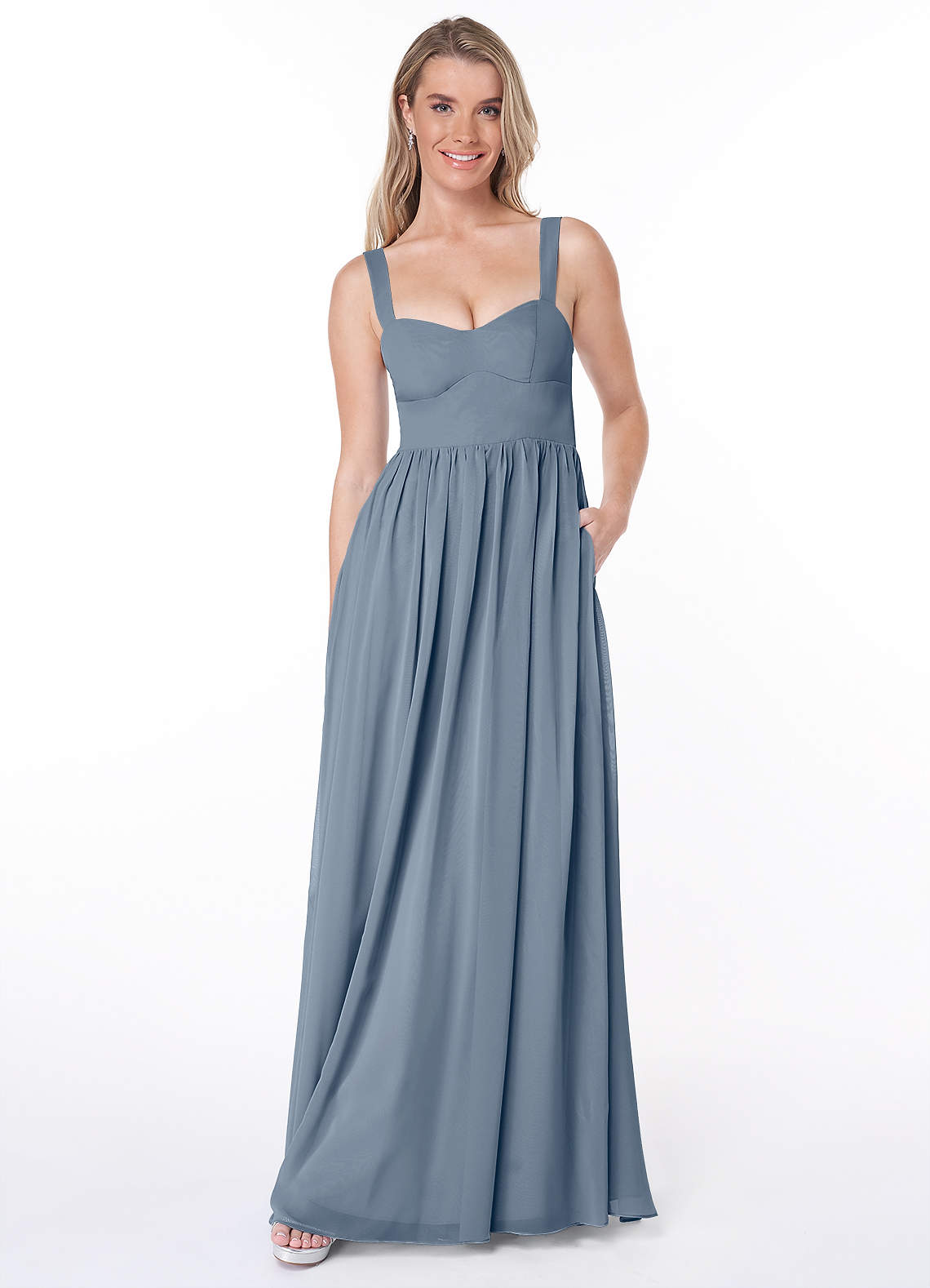 Azazie Gabby Ready to Ship Twilight Chiffon Bridesmaid Dresses