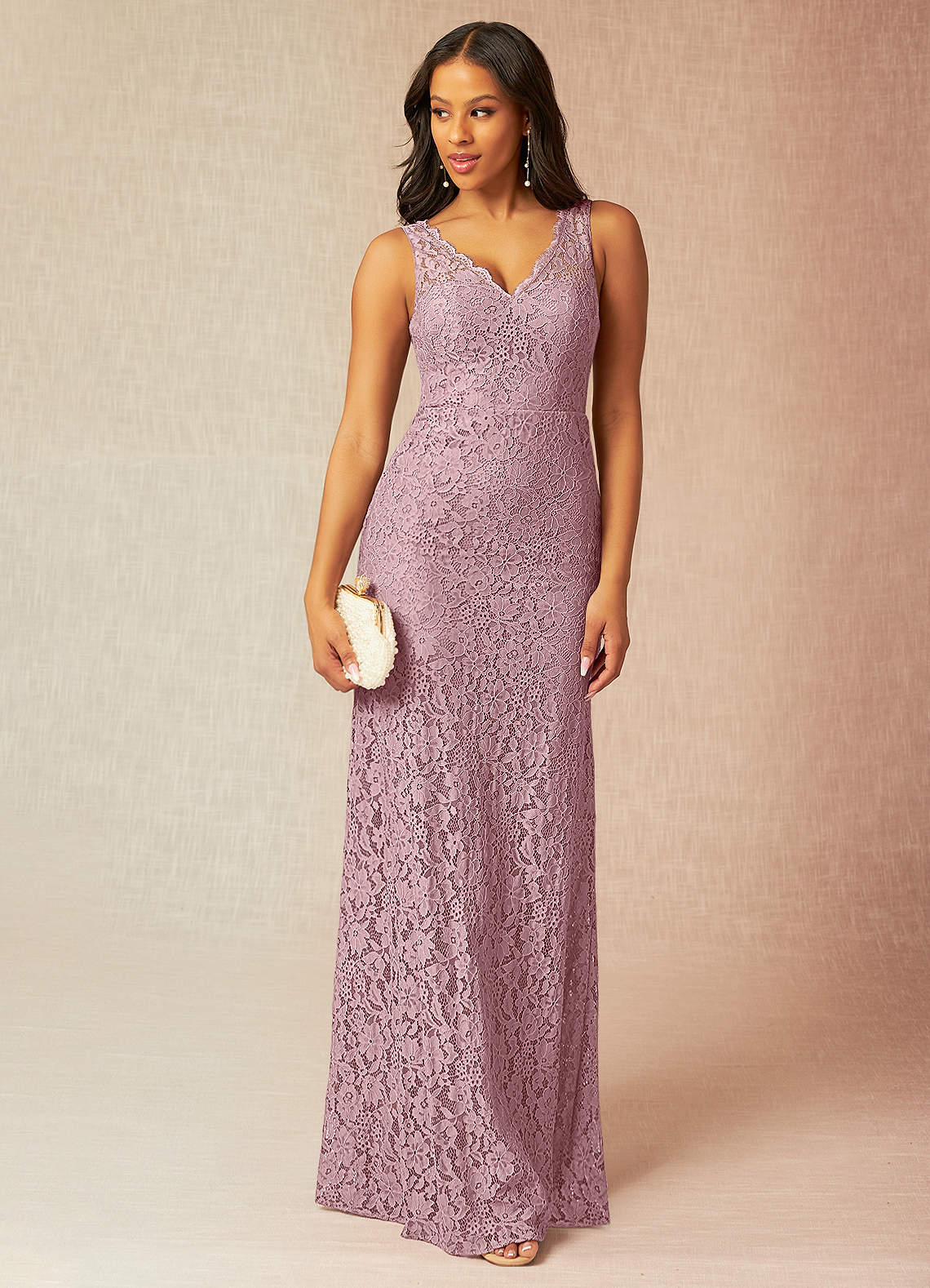 Dusty Rose Azazie Azar Bridesmaid Dresses