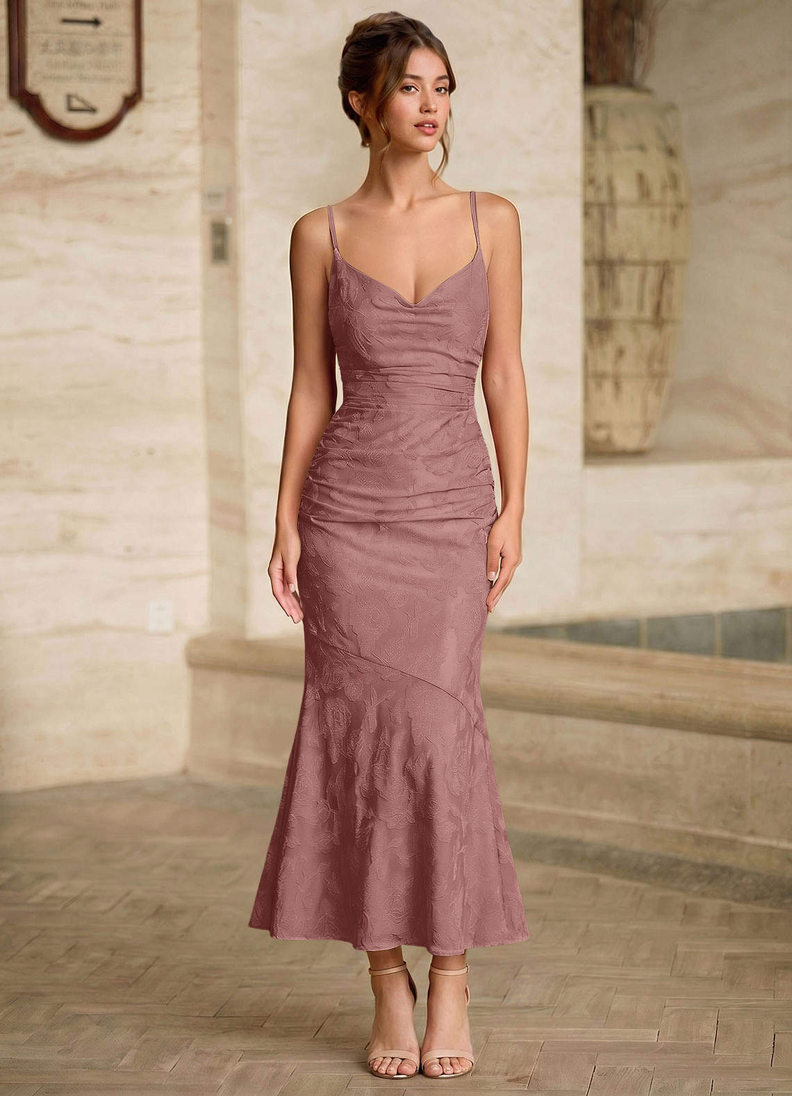 black dress maxi with sleeves Montego Dress