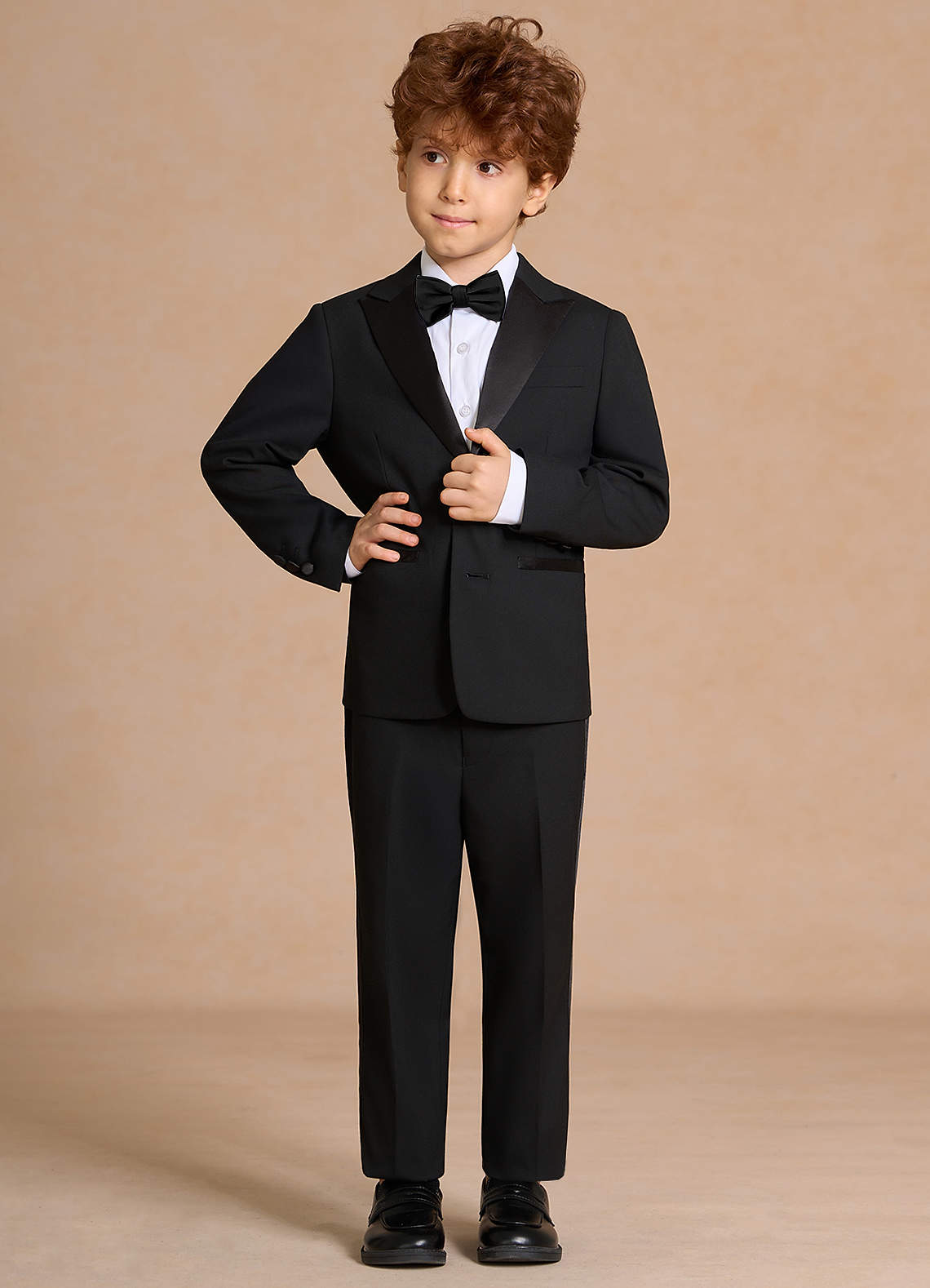 front Michael Black Boys Peak Lapel Tuxedos