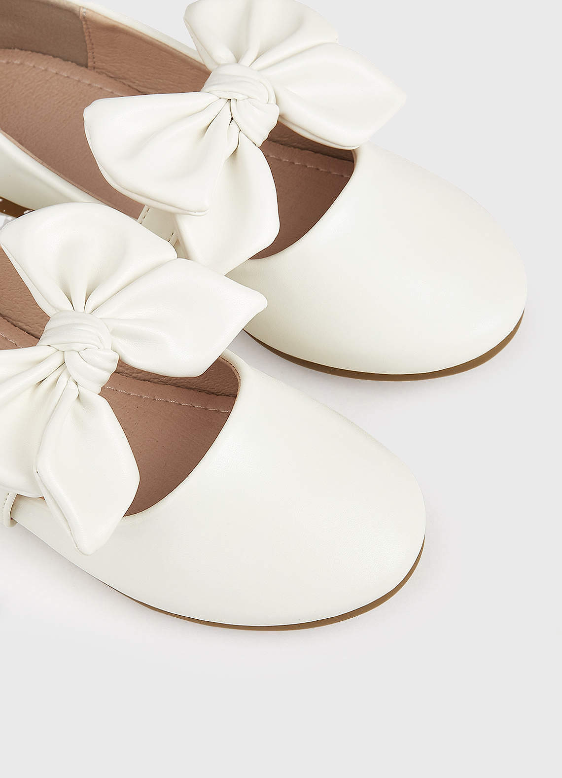 front Bow Strap Girl's Flat Shoes