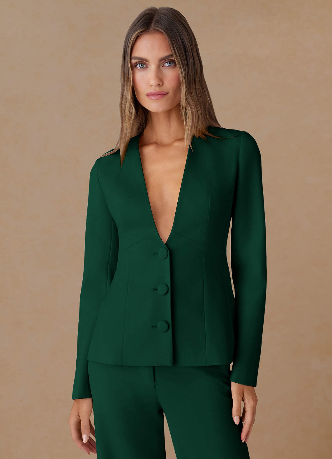 emerald green dress with blazer Linen Blazer Dress Daisy Emerald Green Floral Print