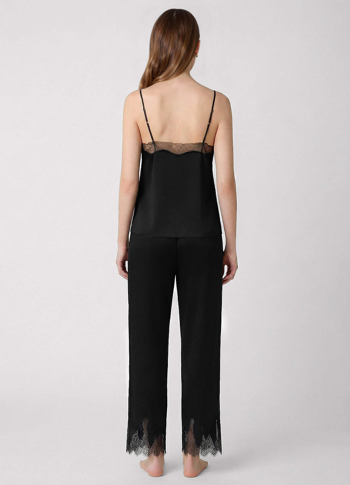 Black 100% Washable Silk Camisole | Azazie