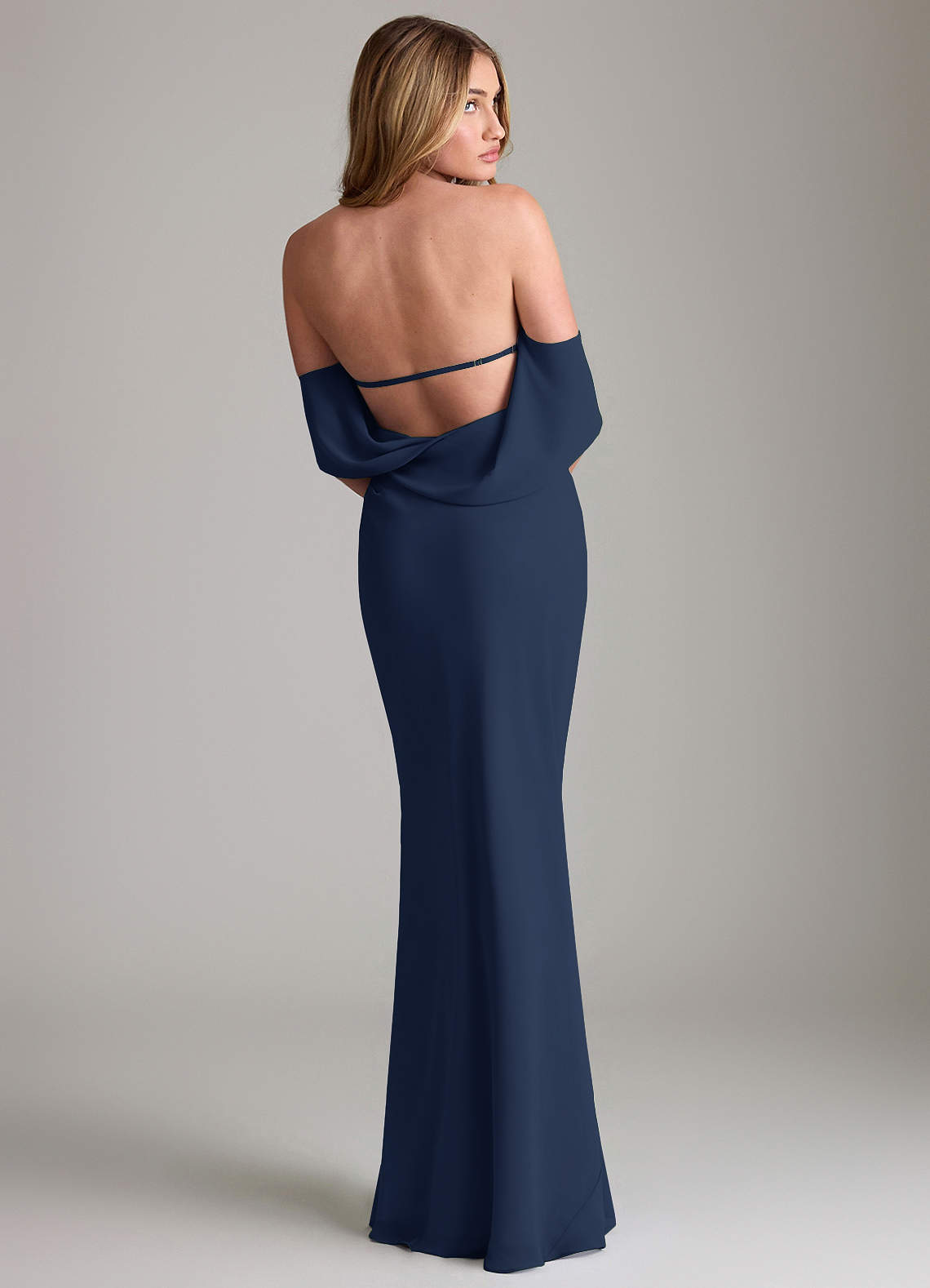 sachin and babi light blue dress Steel Grey Bridesmaid Dresses