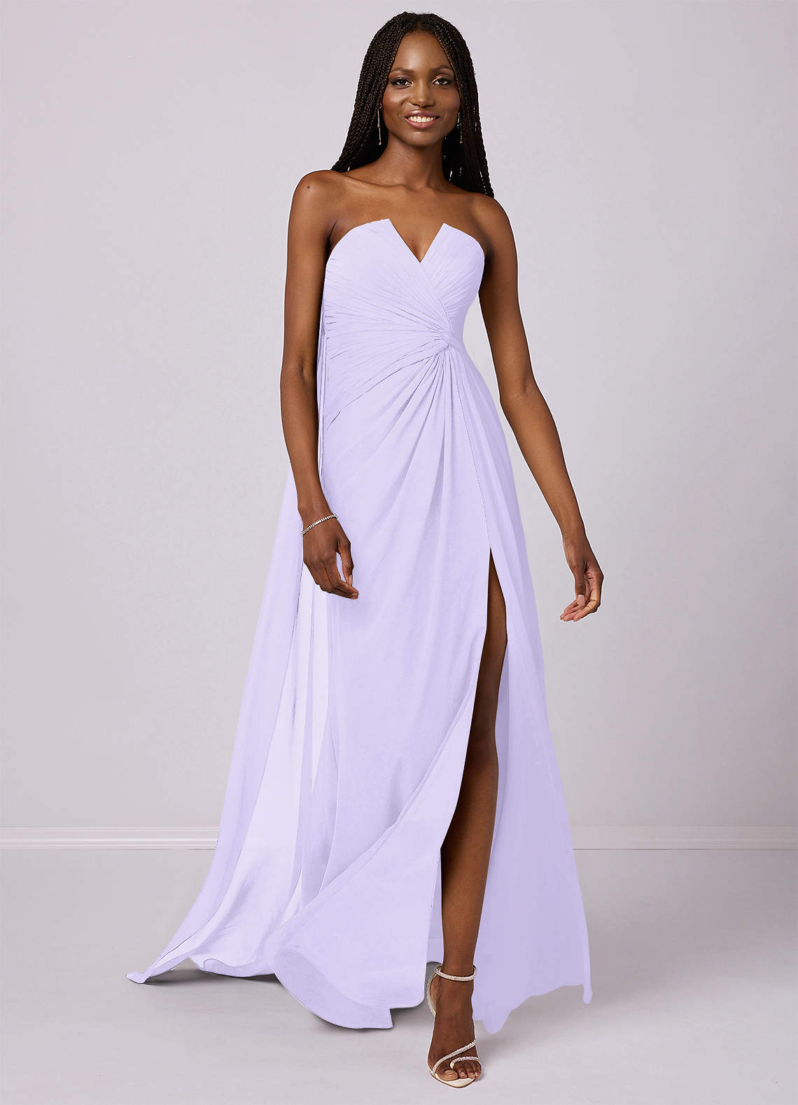 Barbie™ ❤ AZAZIE 1028 Ready to Ship Lilac Chiffon Bridesmaid