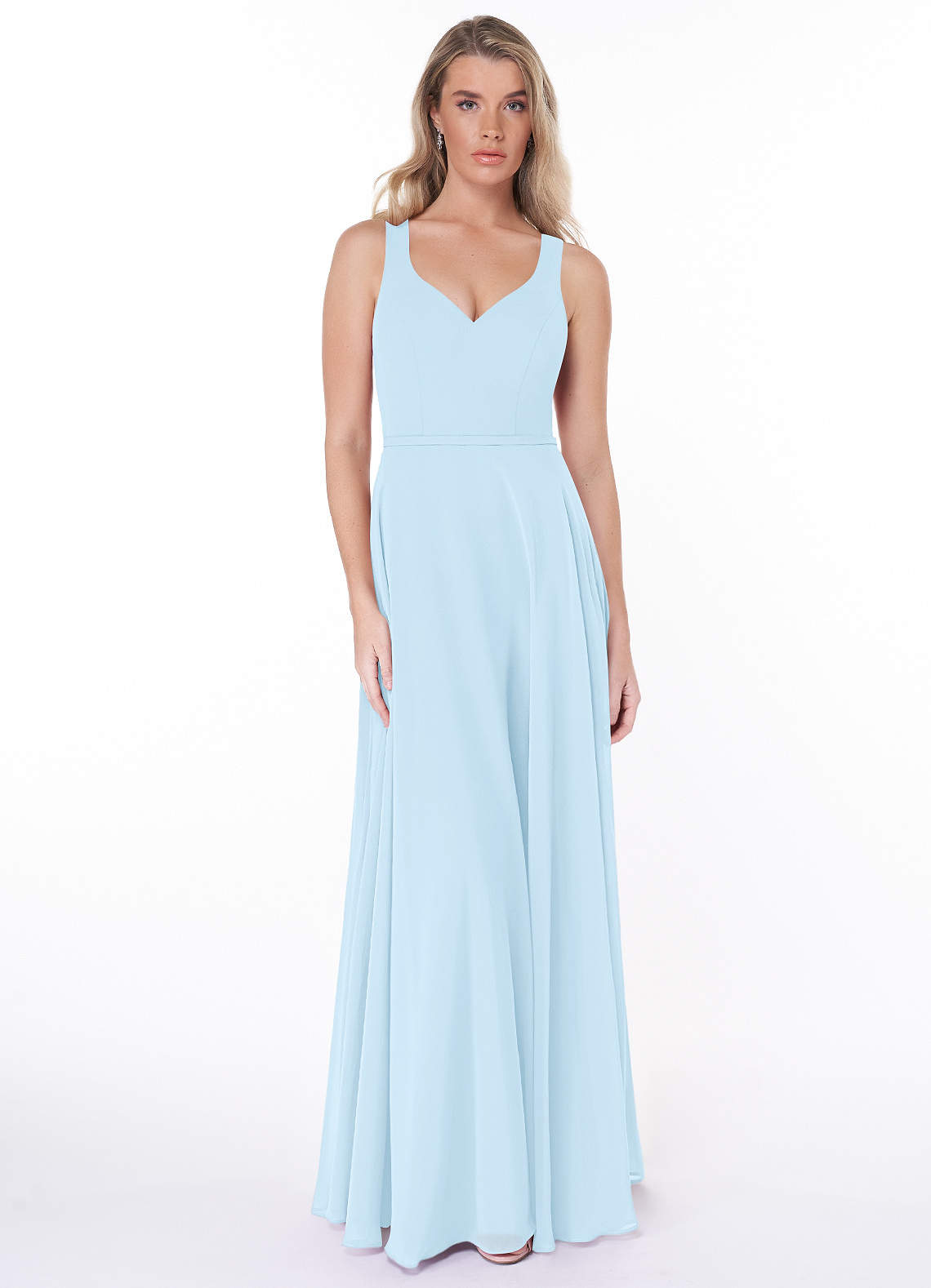 Azazie sky blue best sale dresses