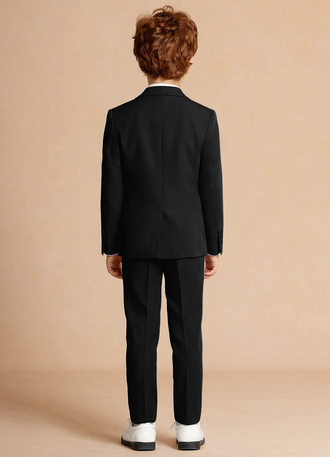 front Finn Black Boy 2-Piece Suit