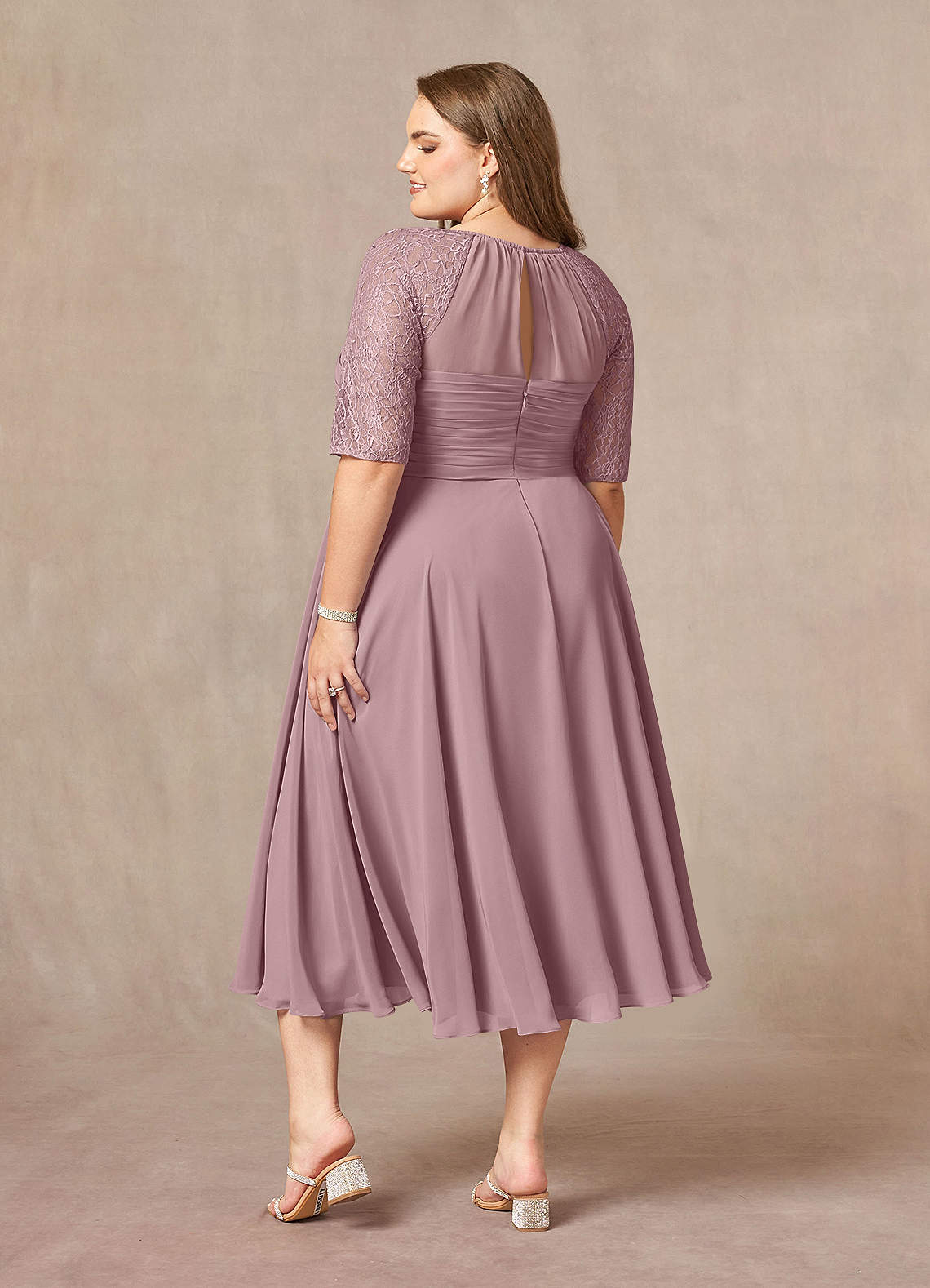 Dusty Rose Azazie Dorothea Mother of the Bride Dress Mother of the ...