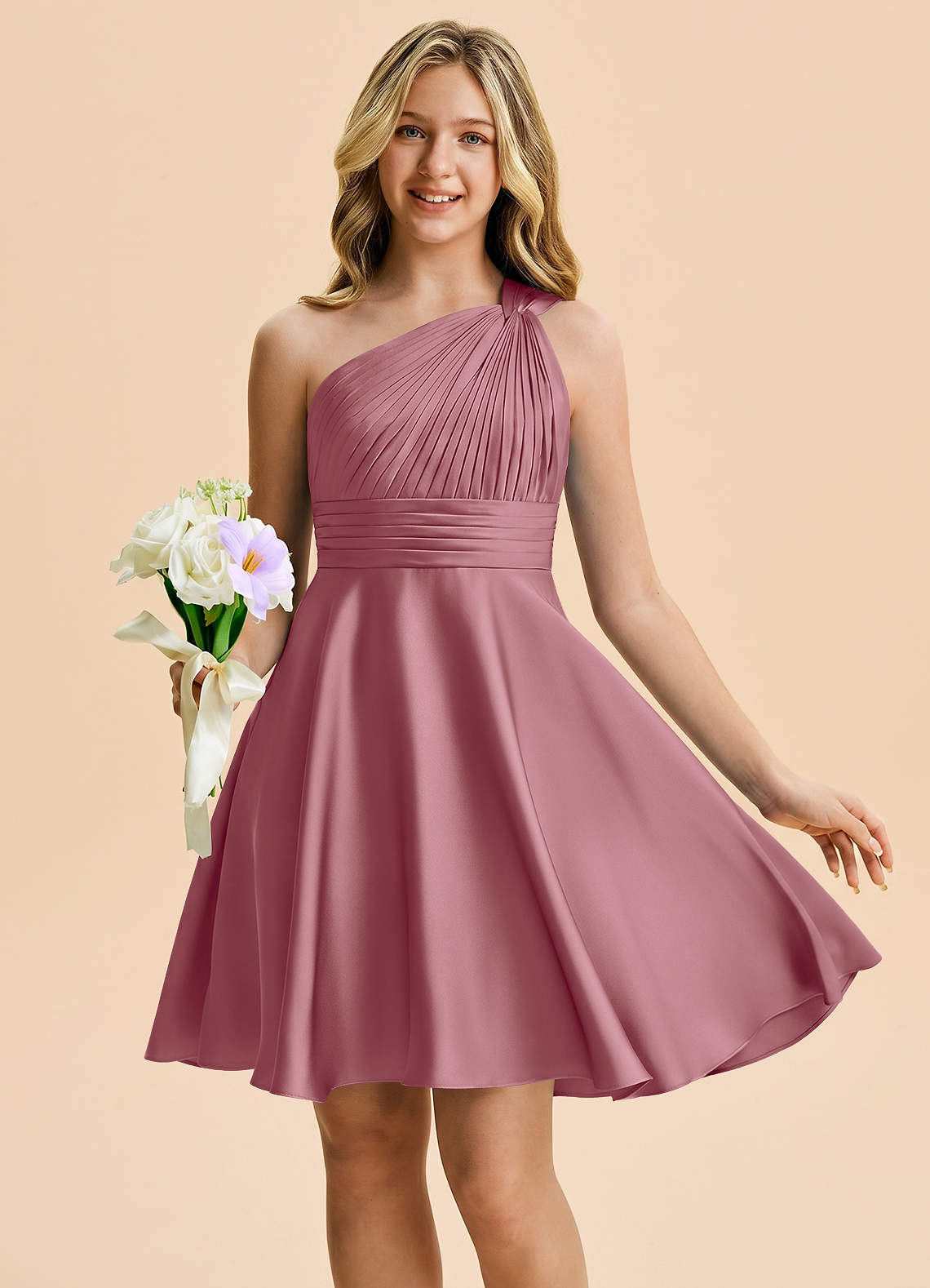cocktail dress junior Azazie Charlize Bridesmaid in Vintage Mauve Color:M-Petal Ava Presley 47251 Sweetheart STATS_UPD Evening dresses now available in junior